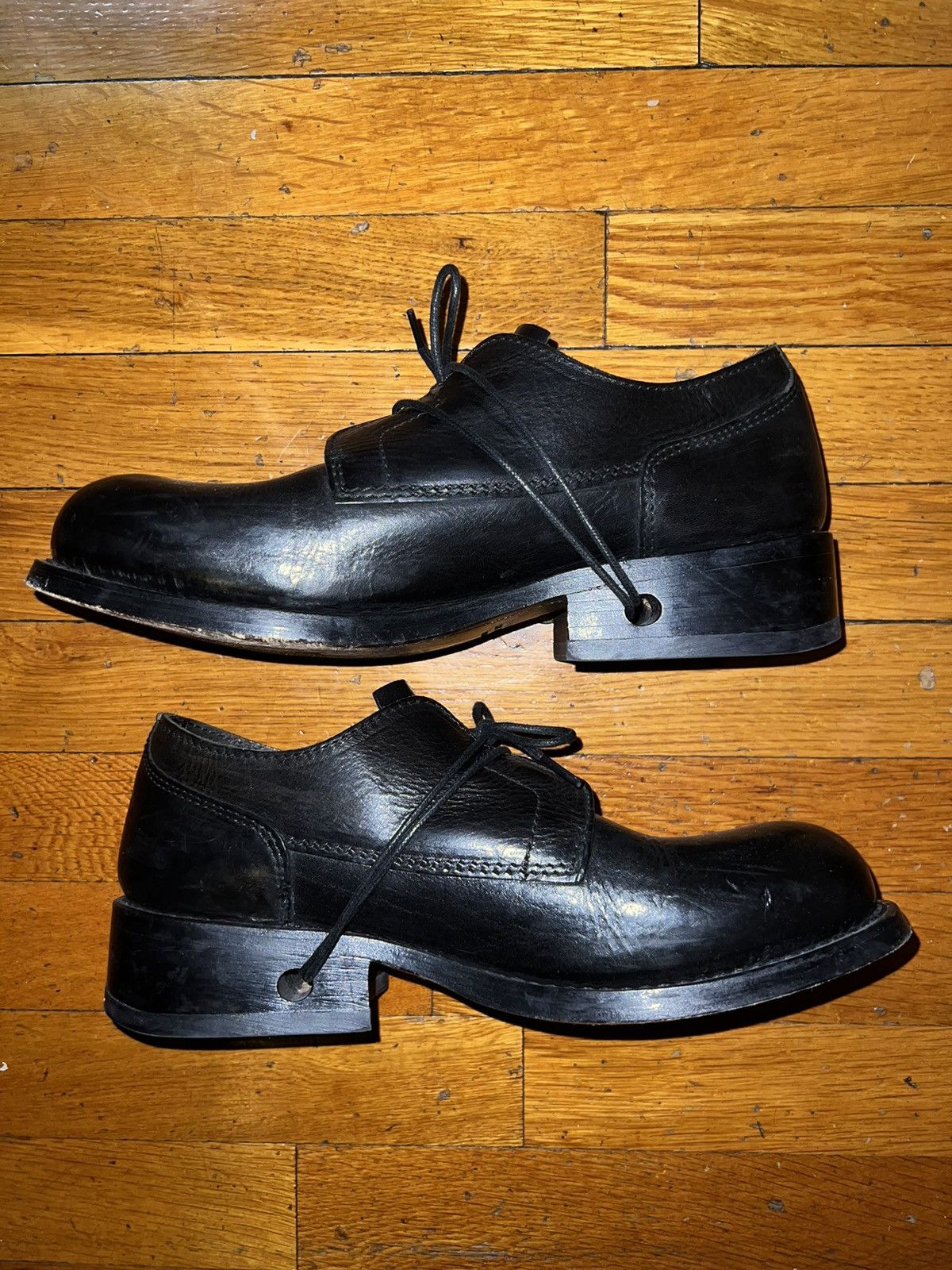 Dirk Bikkembergs Dirk Bikkembergs 90s Leather Derby Lace Through Heel Size US 9 / EU 42 - 3 Thumbnail