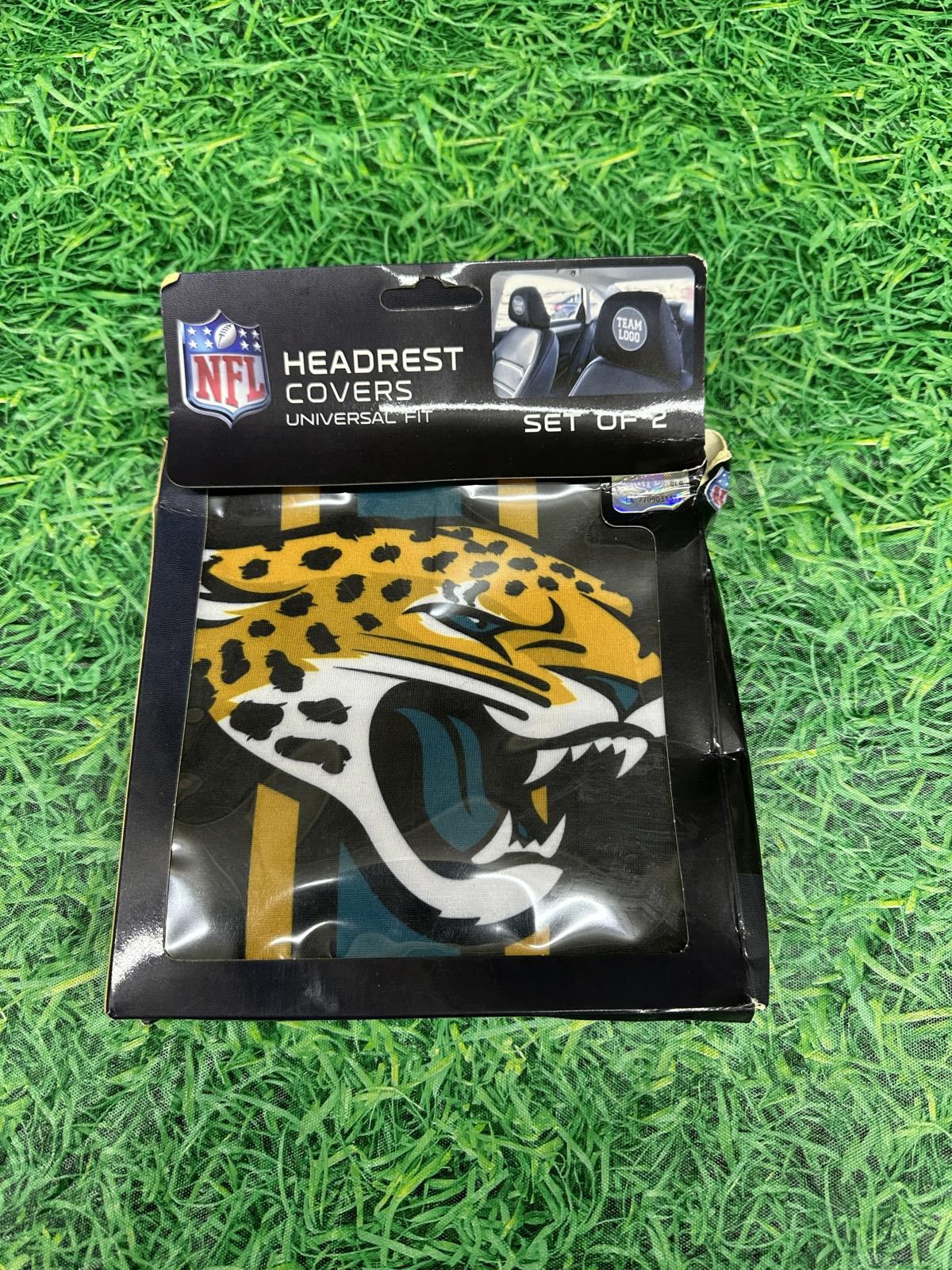 NFL Jacksonville Jaguars NFL HEAD REST COVERS NEW Size ONE SIZE - 1 Thumbnail