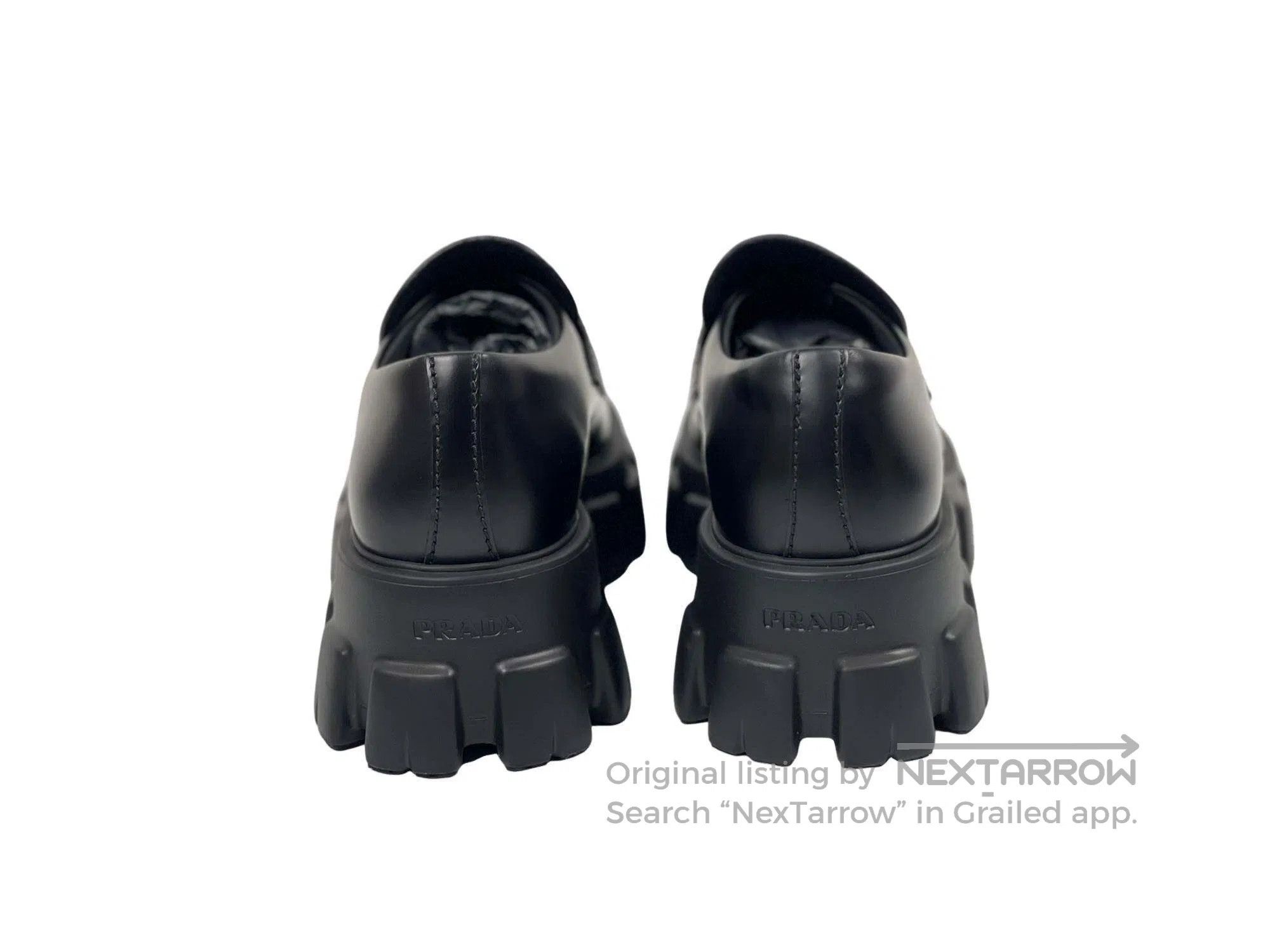 Prada Prada Classic Triangular Logo Tire Thick Sole Loafers Size US 9.5 / IT 39.5 - 3 Thumbnail