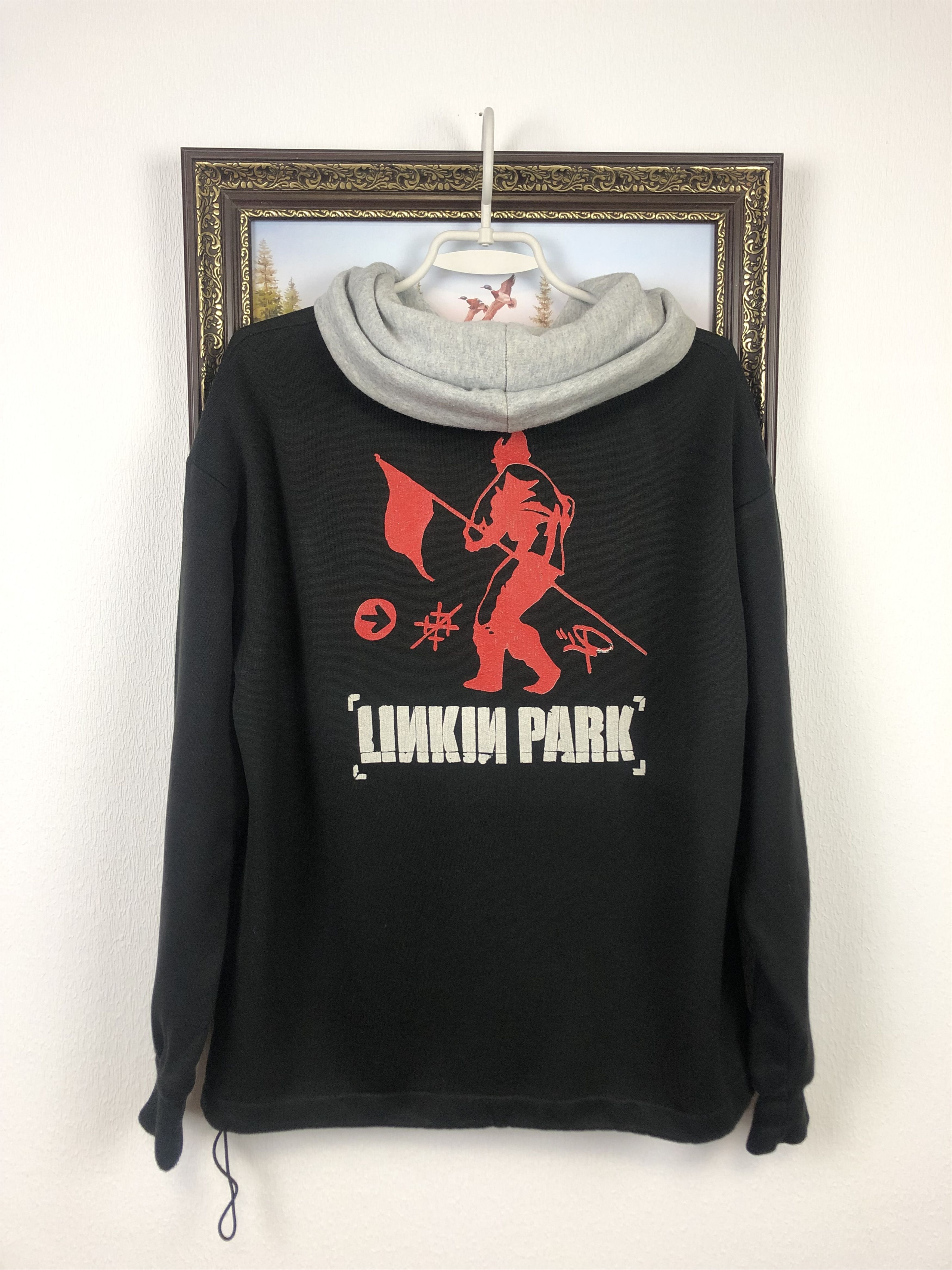 Band Tees × Vintage Vintage Linking Park Hoodie Jacket Sweatshirt Rare Band Hype Size US L / EU 52-54 / 3 - 1 Thumbnail
