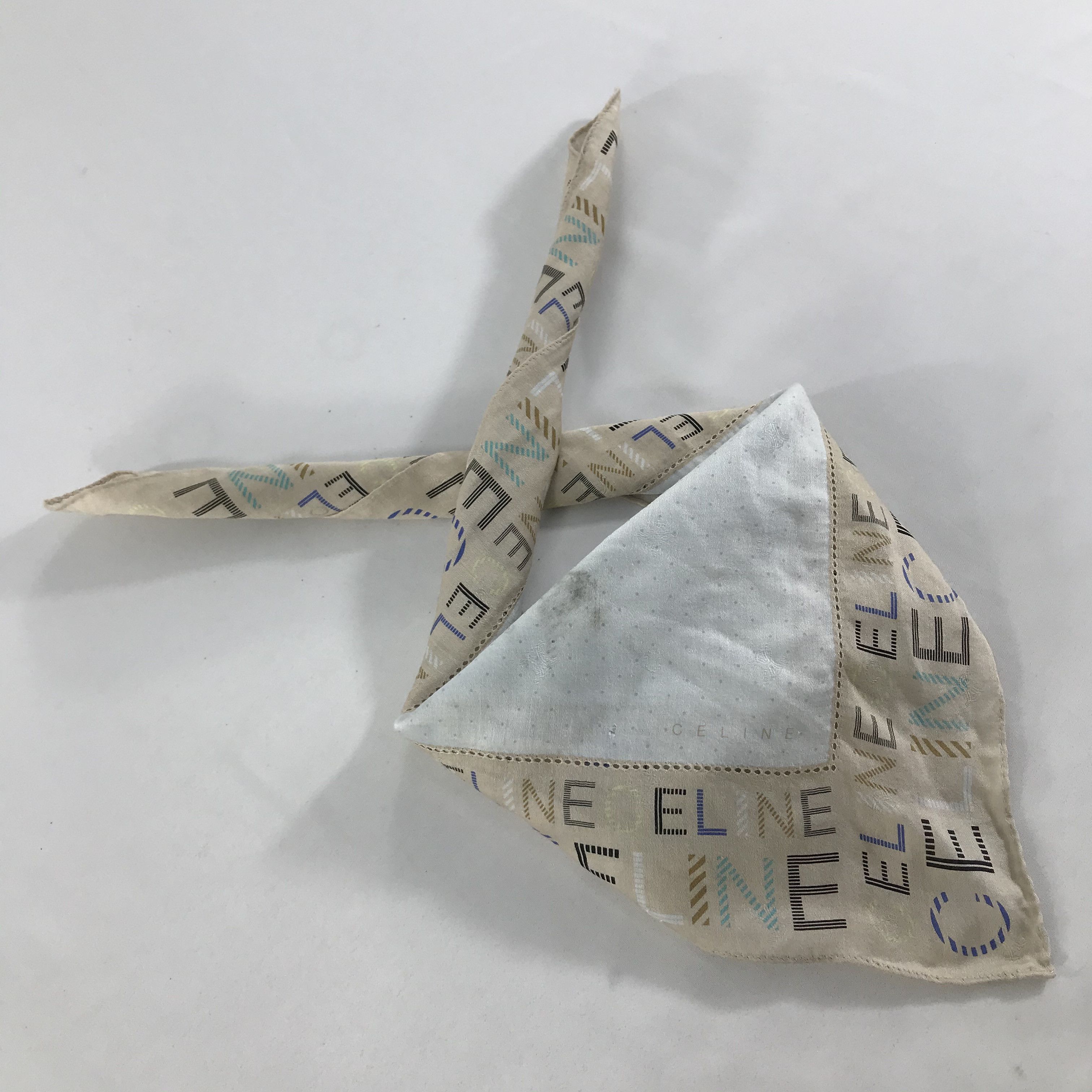 Celine × Vintage Celine Bandana / Handkerchief / Neckerchief - S1691 Size ONE SIZE - 5 Thumbnail