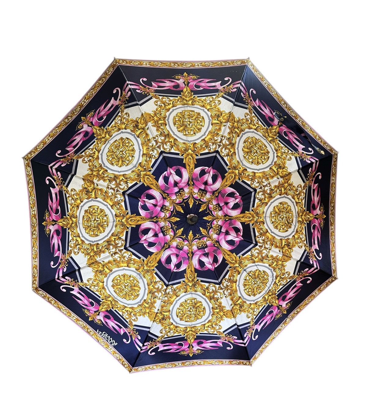 Versace Gianni Versace black and gold umbrella Size ONE SIZE - 1 Thumbnail