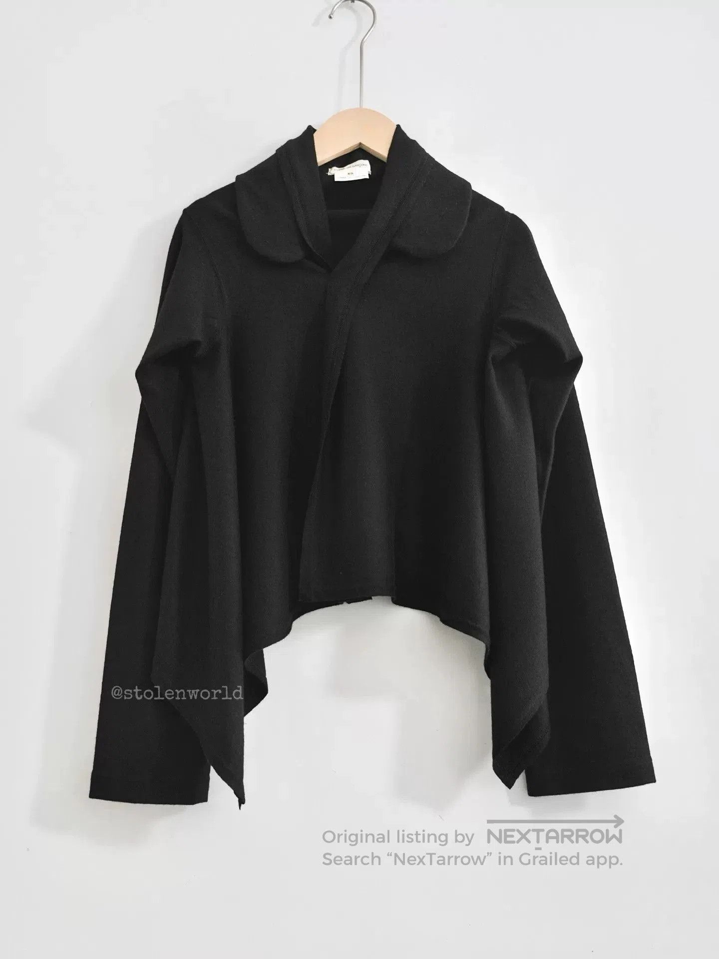 Rei Kawakubo comme des garcons irregular wool top. Size XS / US 0-2 / IT 36-38 - 1 Thumbnail