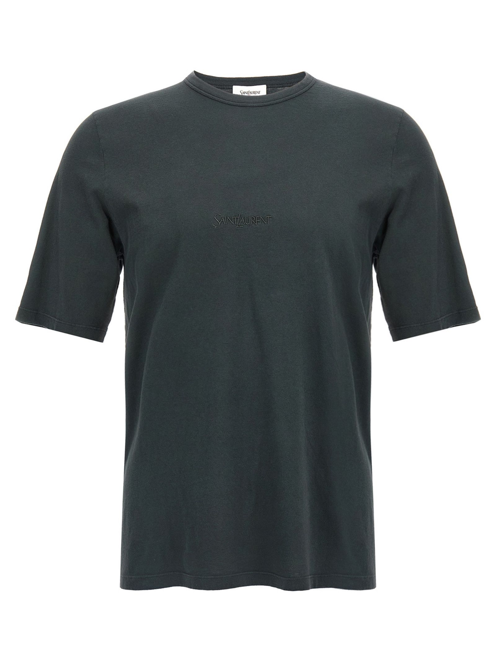 Saint Laurent Paris Logo Embroidery T-Shirt Size US M / EU 48-50 / 2 - 1 Thumbnail