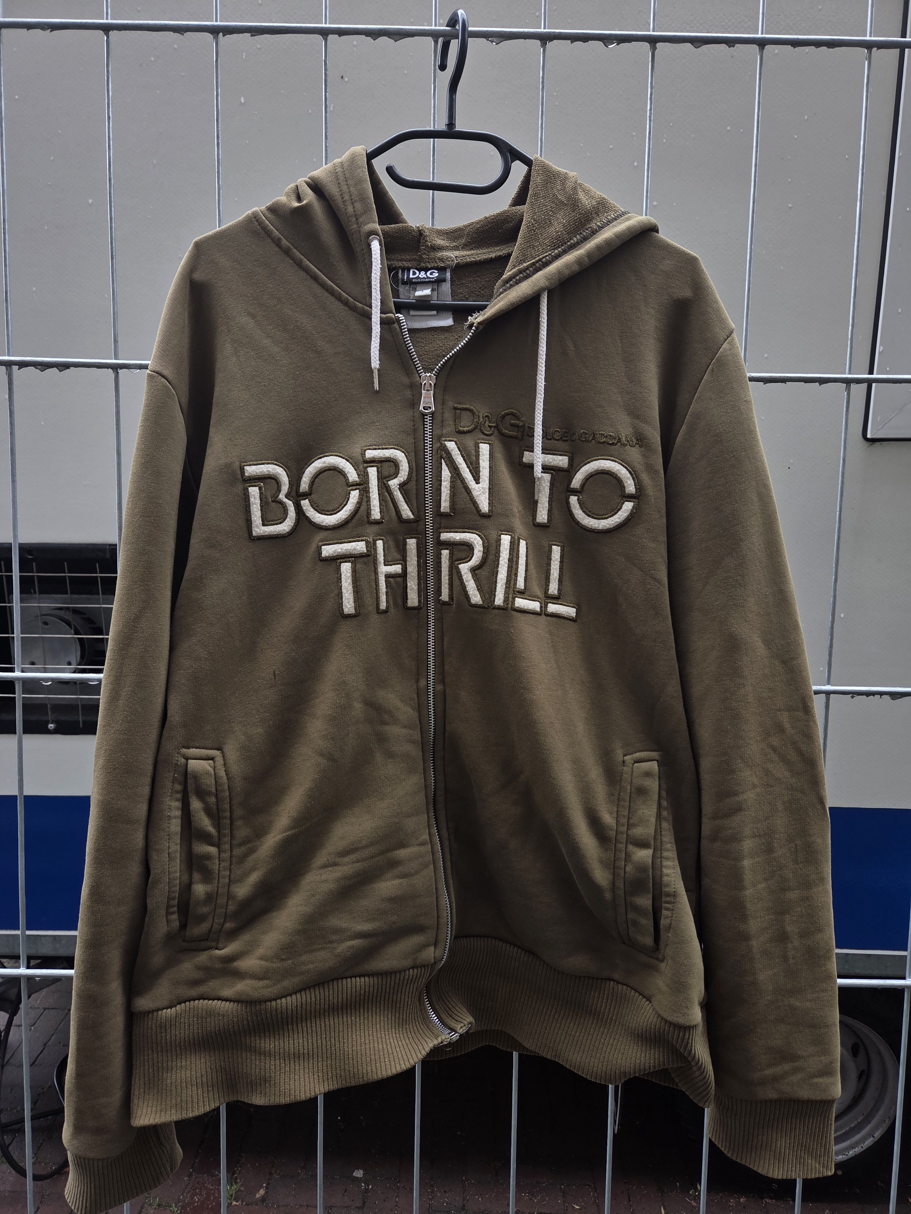 Dolce & Gabbana Dolce & Gabbana 'Born to Thrill' hoodie Size US L / EU 52-54 / 3 - 2 Thumbnail