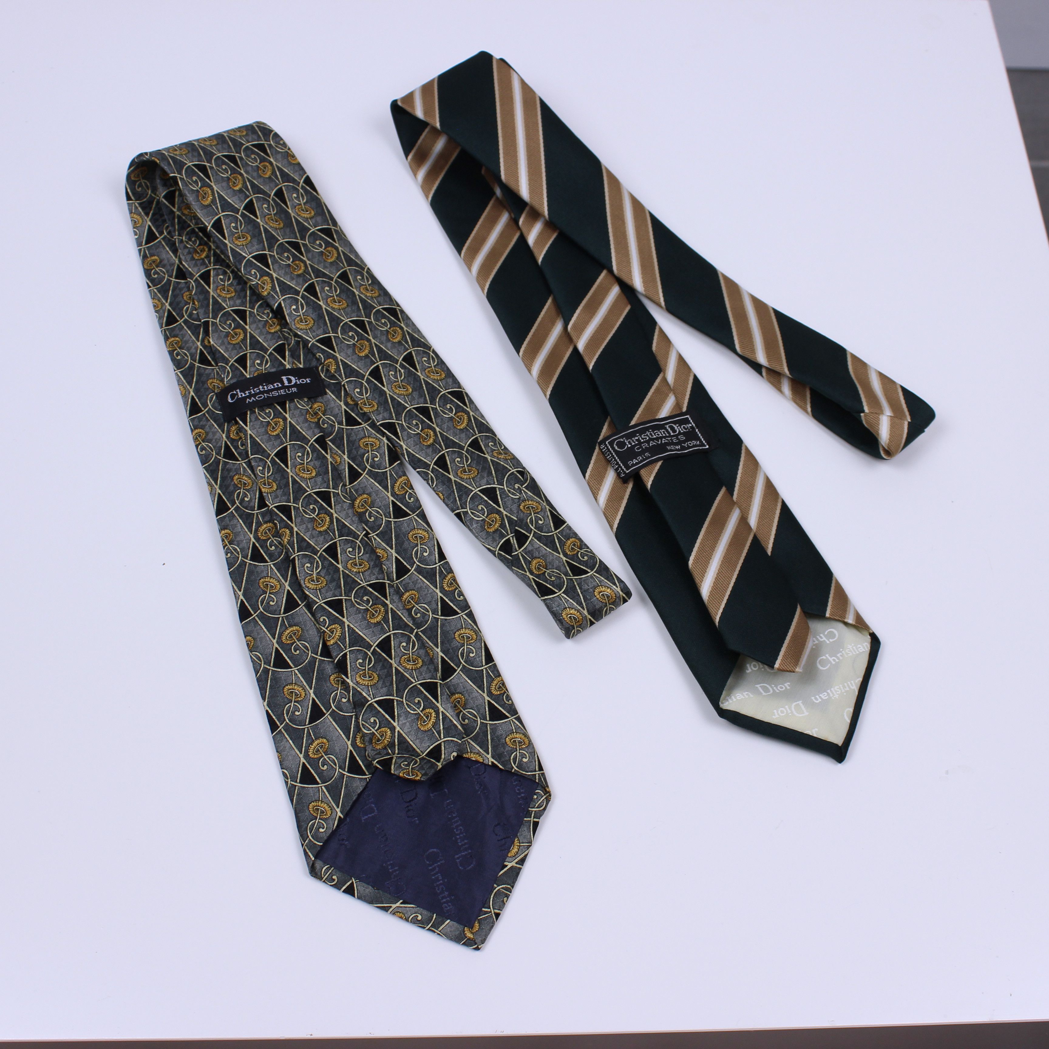 Christian Dior Monsieur 2pcs Christian Dior Monsieur tie Paris New York multi Size ONE SIZE - 2 Thumbnail