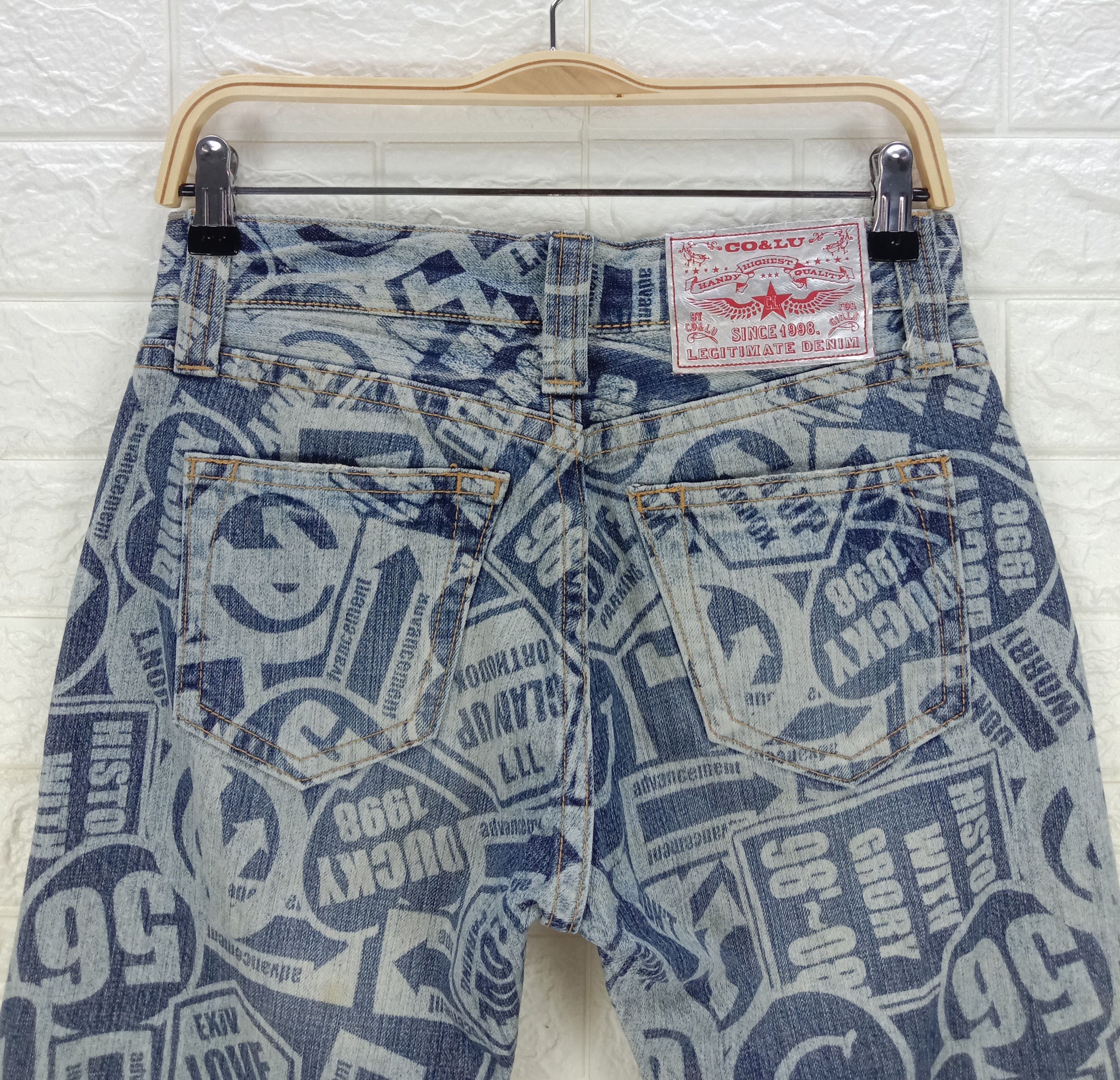 Hysteric Glamour Japanese Flare Co&Lu Full Print Hysteric Glamour Style Jeans Size US 29 - 6 Thumbnail