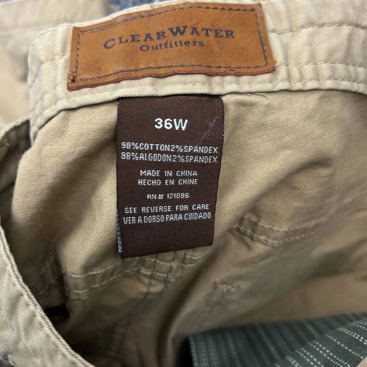 Clearwater Outfitters Clear Water Shorts Men 36 Chino Pockets Flat Front Outdoor Size US 36 / EU 52 - 3 Thumbnail