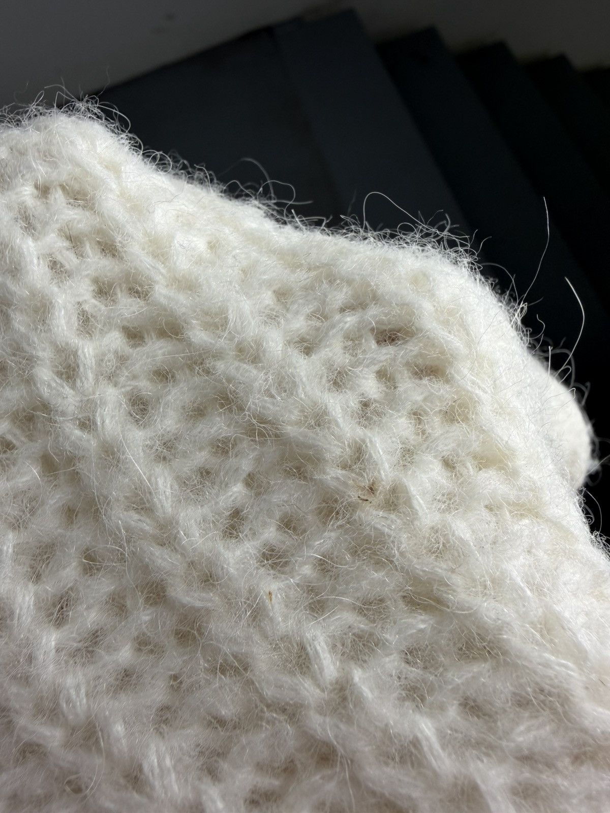 Sezane Sezane Milky Alpaca Knitted Wool Cardigan Size L / US 10 / IT 46 - 12 Thumbnail