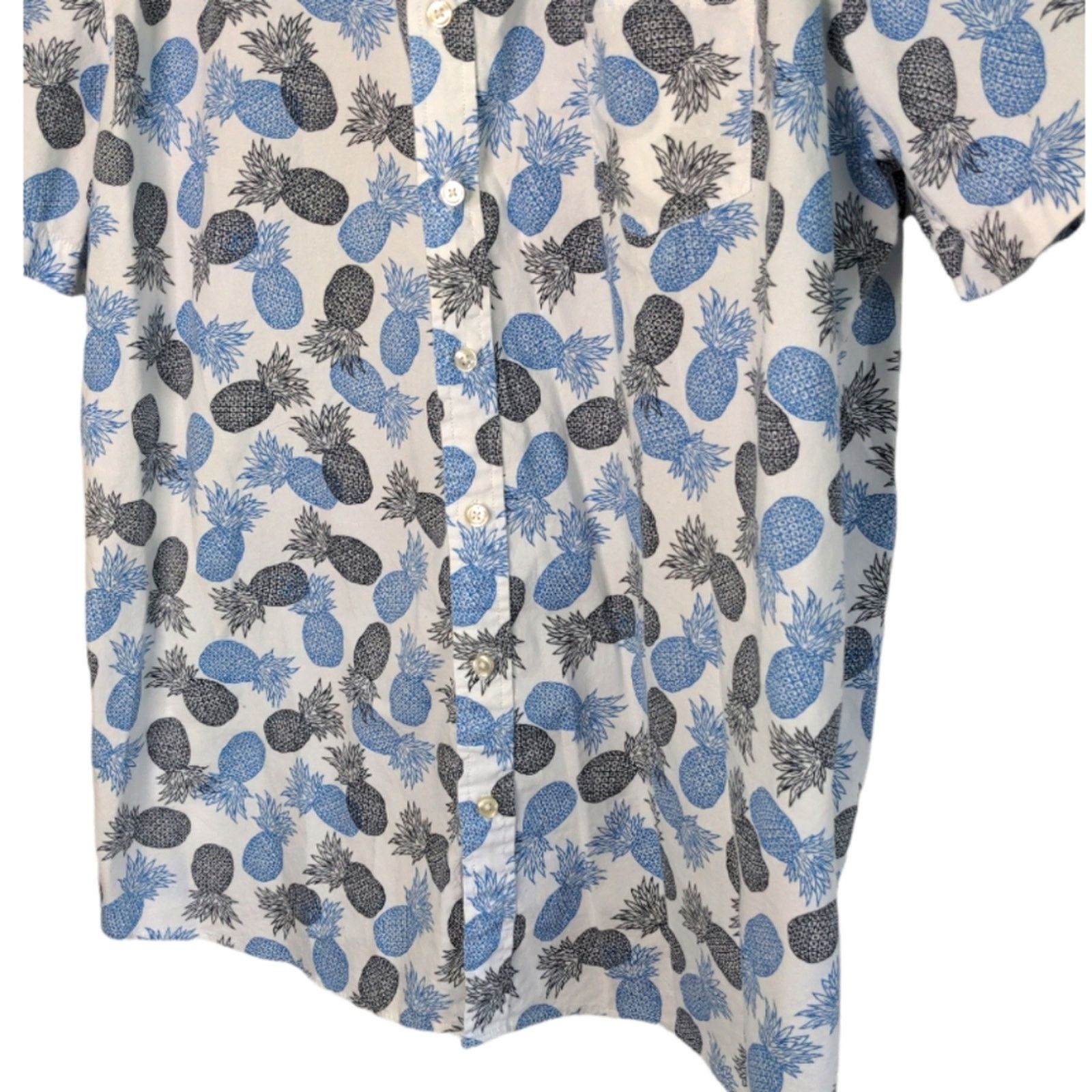 Sonoma SONOMA Blue Black Pineapple Hawaiian Style Shirt XXL Size US XXL / EU 58 / 5 - 5 Thumbnail