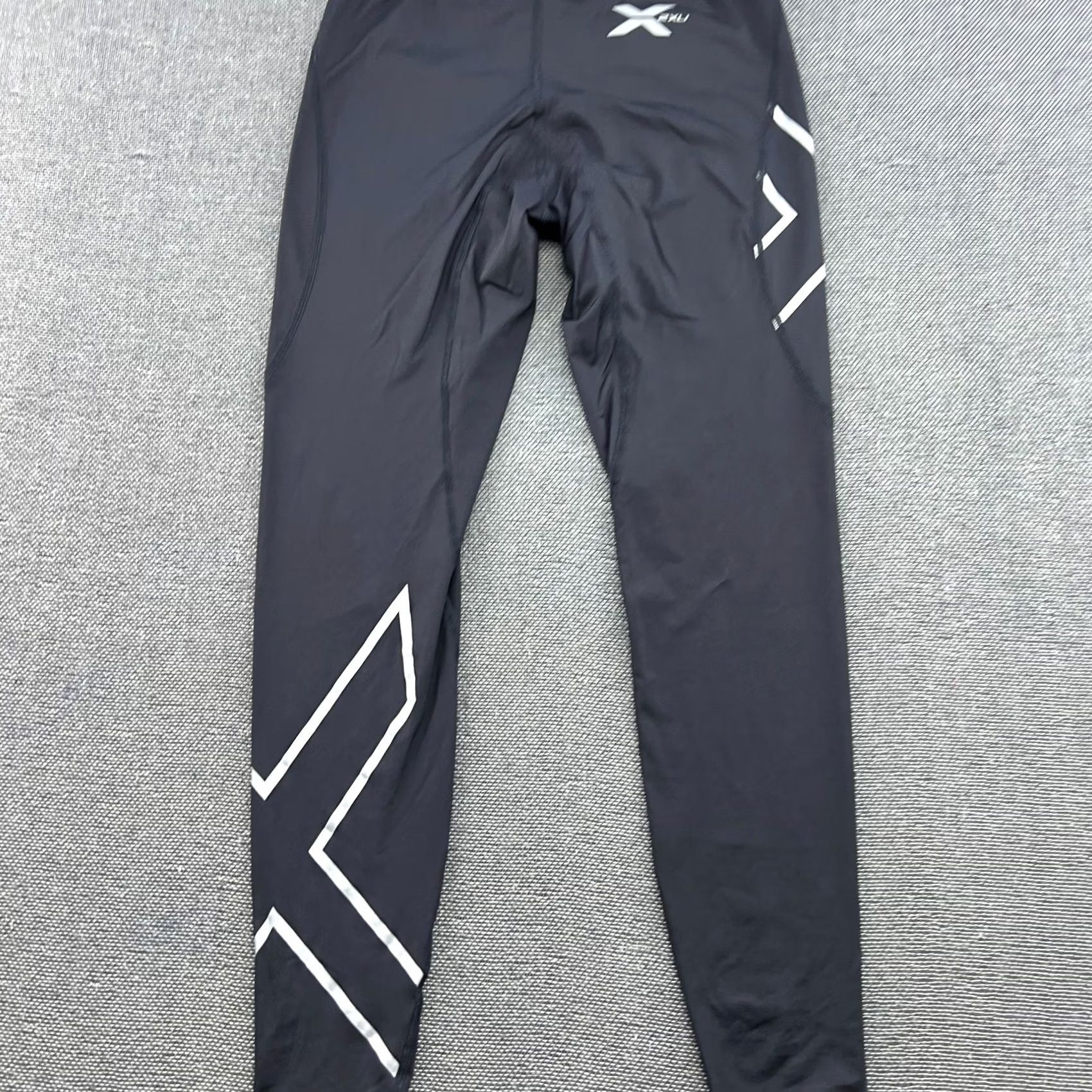 2XU 2XU Elite Mens Compression Pants M Black White Tights Athletic Drawstrings Sports Track Pants Mens Size US 31 - 5 Thumbnail