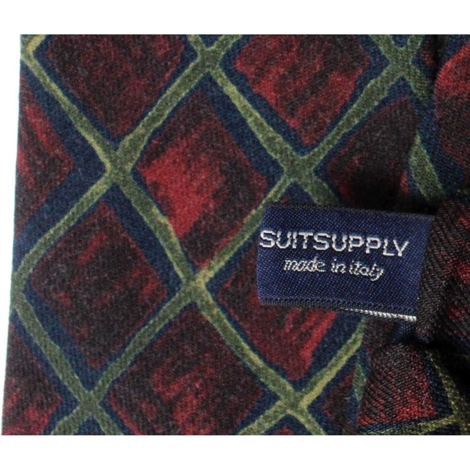 Suitsupply SUITSUPPLY Tie Men's ONE SIZE Wool Patterned Formal Tied Pointed Multicoloured Patterned Classic Tie Mens Regular Size Weekday Business Formal Size ONE SIZE - 5 Thumbnail