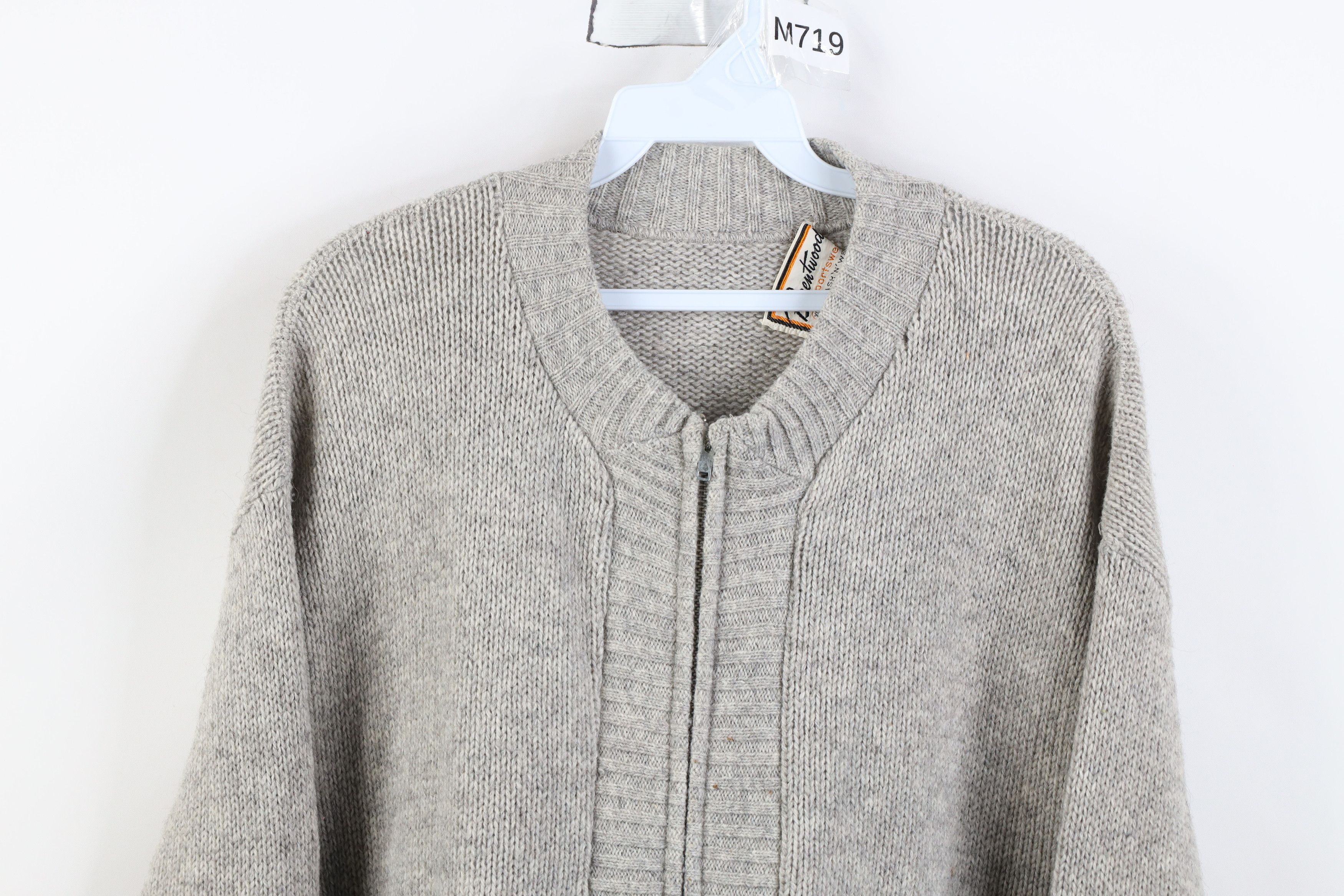 Vintage Vintage 60s Streetwear Knit Full Zip Cardigan Sweater USA Size US XL / EU 56 / 4 - 2 Thumbnail