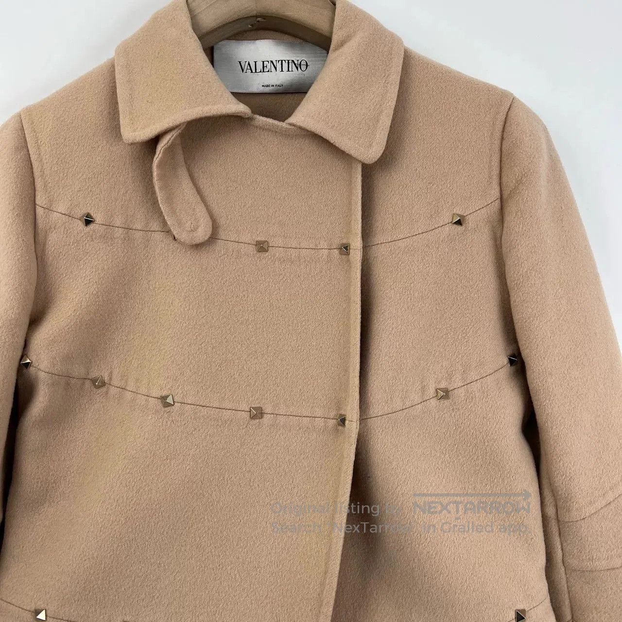 Valentino Valentino Long Beige Wool Coat. Size M / US 6-8 / IT 42-44 - 3 Thumbnail