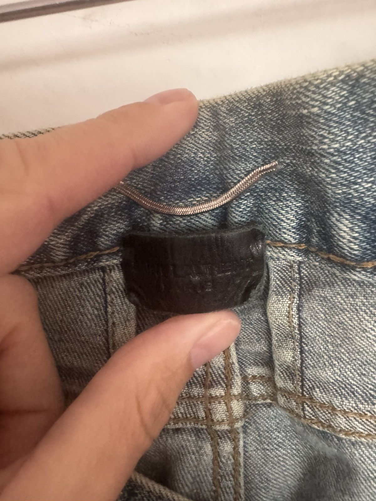 Saint Laurent Paris 2015 Crash denim Size US 30 / EU 46 - 4 Thumbnail