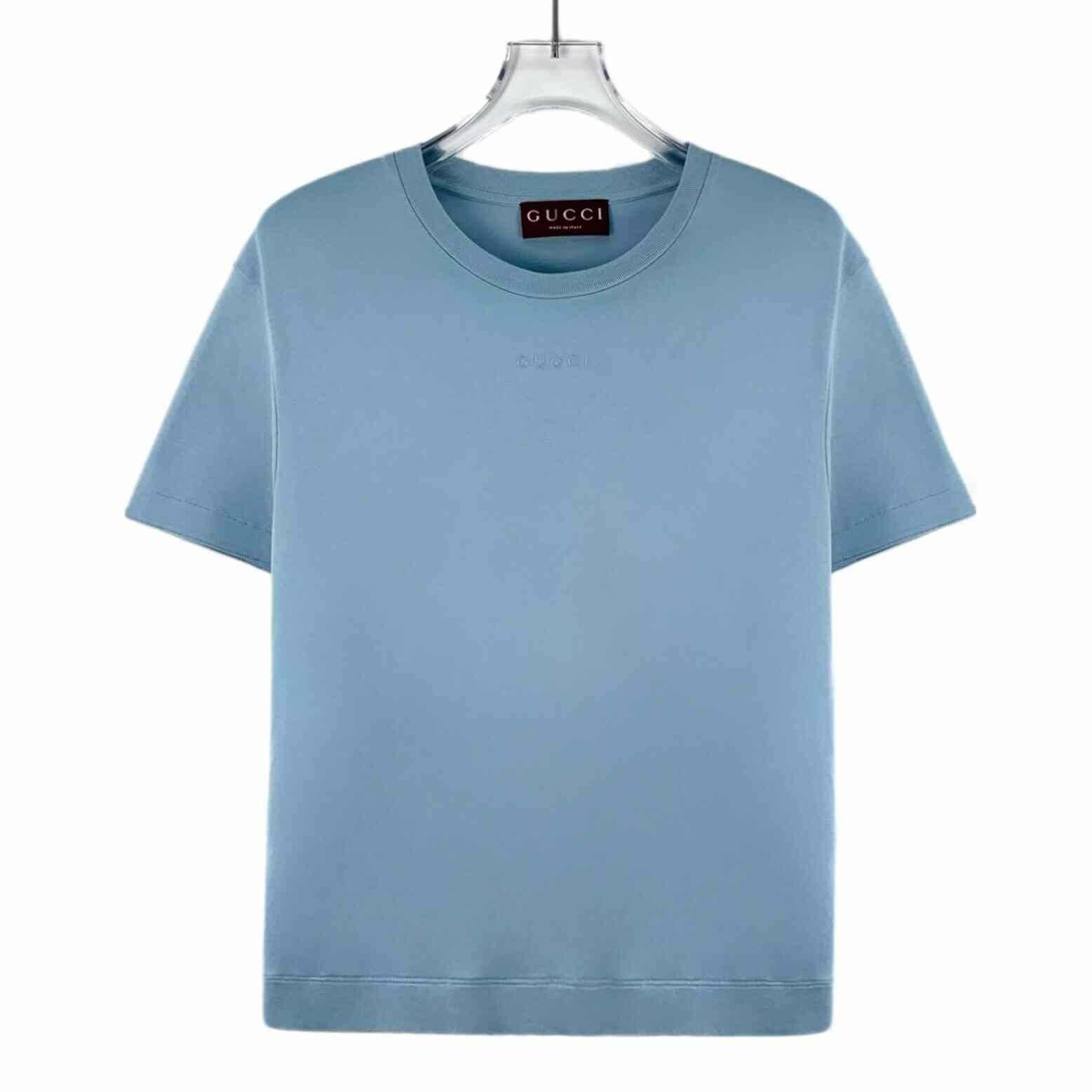 Gucci Gucci Retro Embroidered Blue T-Shirt M Women Size M / US 6-8 / IT 42-44 - 1 Thumbnail