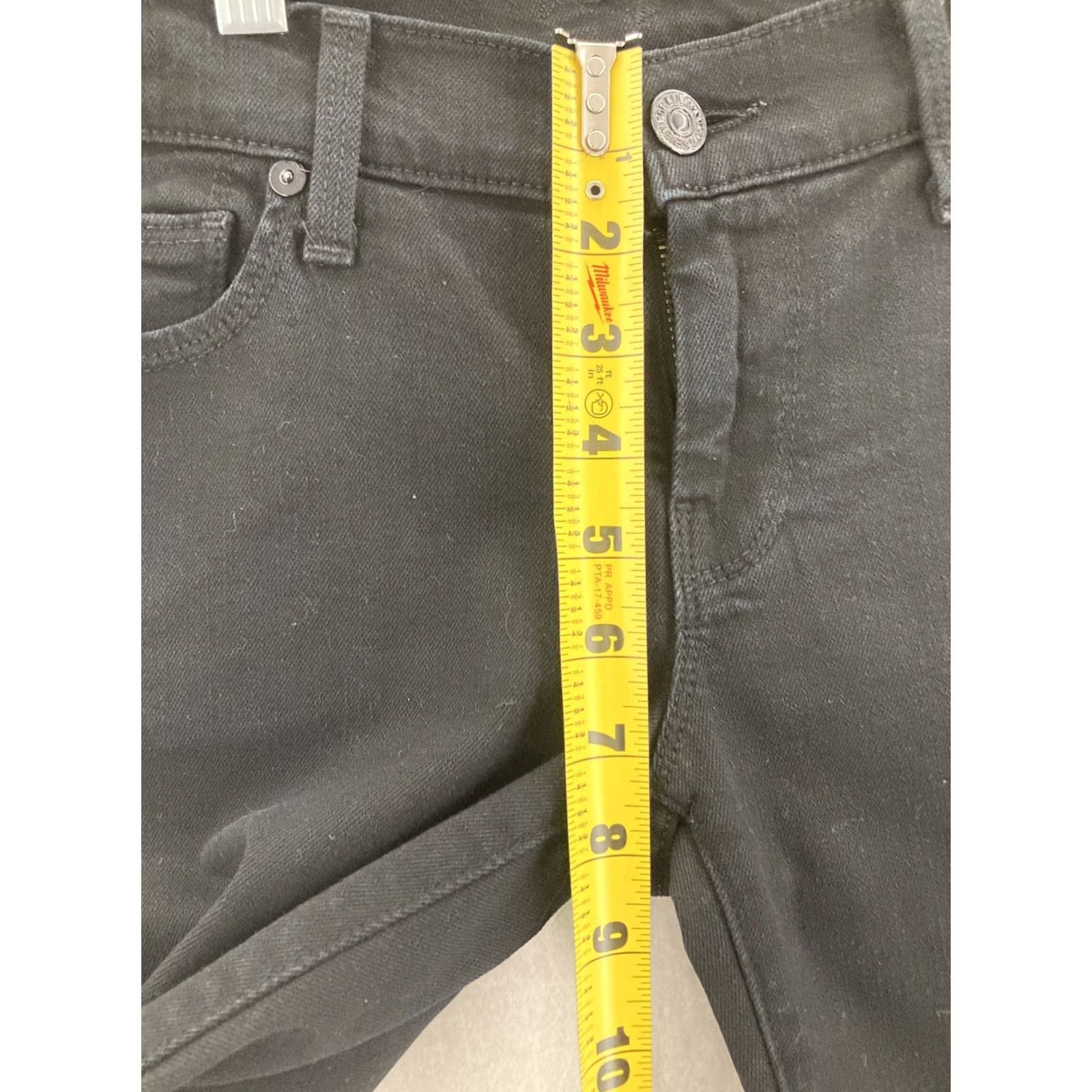 7 For All Mankind 7 For All Mankind Jeans Womens 26 Black Straight Leg Pants Size 26" / US 2 / IT 38 - 5 Thumbnail