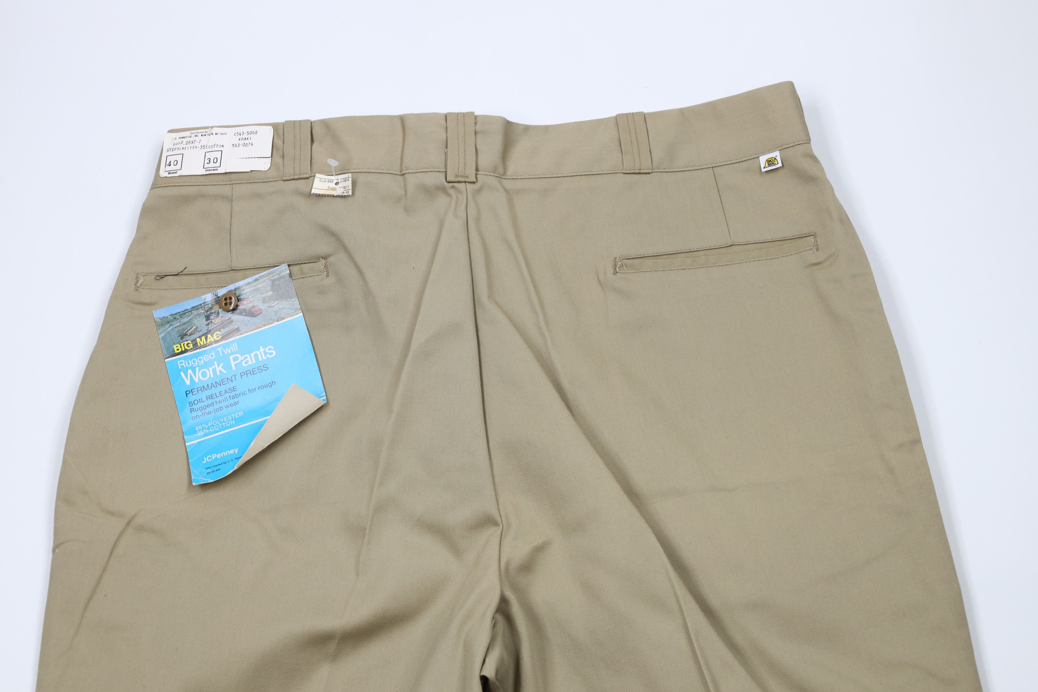 Big Mac × Vintage Deadstock Vintage 70s Big Mac Twill Wide Leg Work Pants USA Size US 38 / EU 54 - 9 Thumbnail