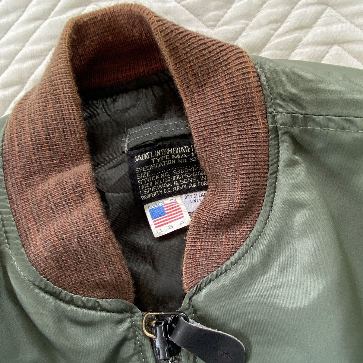 I. Spiewak And Sons Type MA-1 Flight Jacket By I Spiewak & Son Size US L / EU 52-54 / 3 - 3 Thumbnail