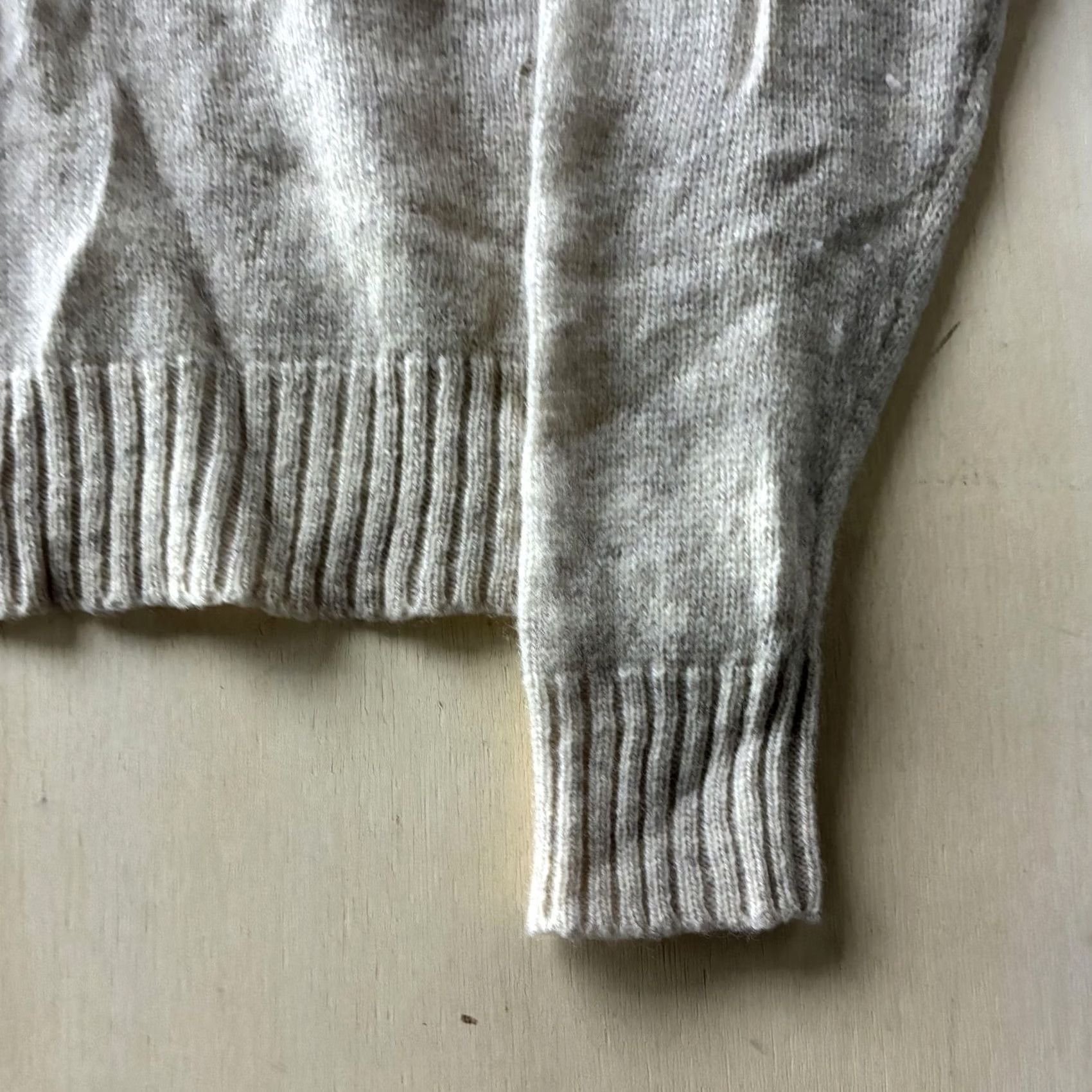 Vintage Vintage Tarleton Shetland Wool Sweater Mens Large Beige Tight Knit Size US L / EU 52-54 / 3 - 2 Thumbnail
