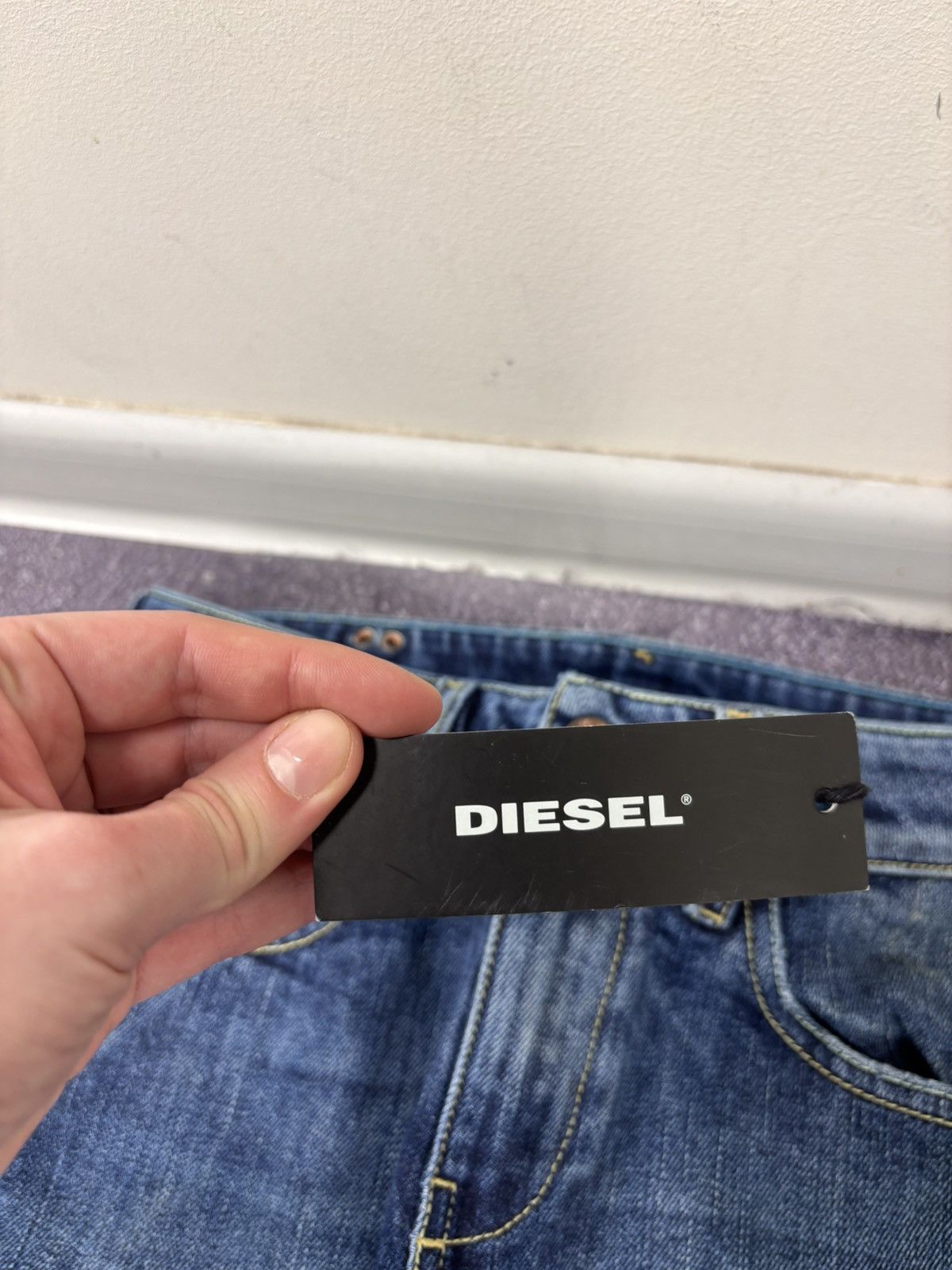 Adidas × Diesel Diesel X Adidas Sample F/W08 NWT Women’s Blue Denim Jeans Size 28" / US 6 / IT 42 - 7 Thumbnail