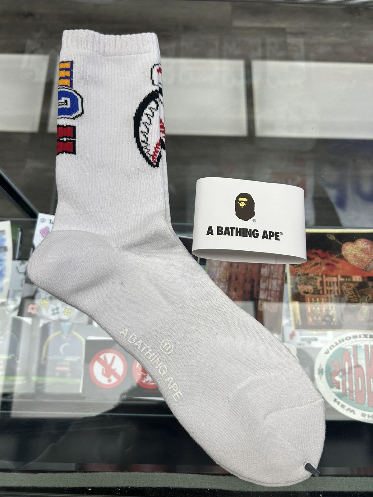 Bape A bathing ape socks Size ONE SIZE - 2 Thumbnail