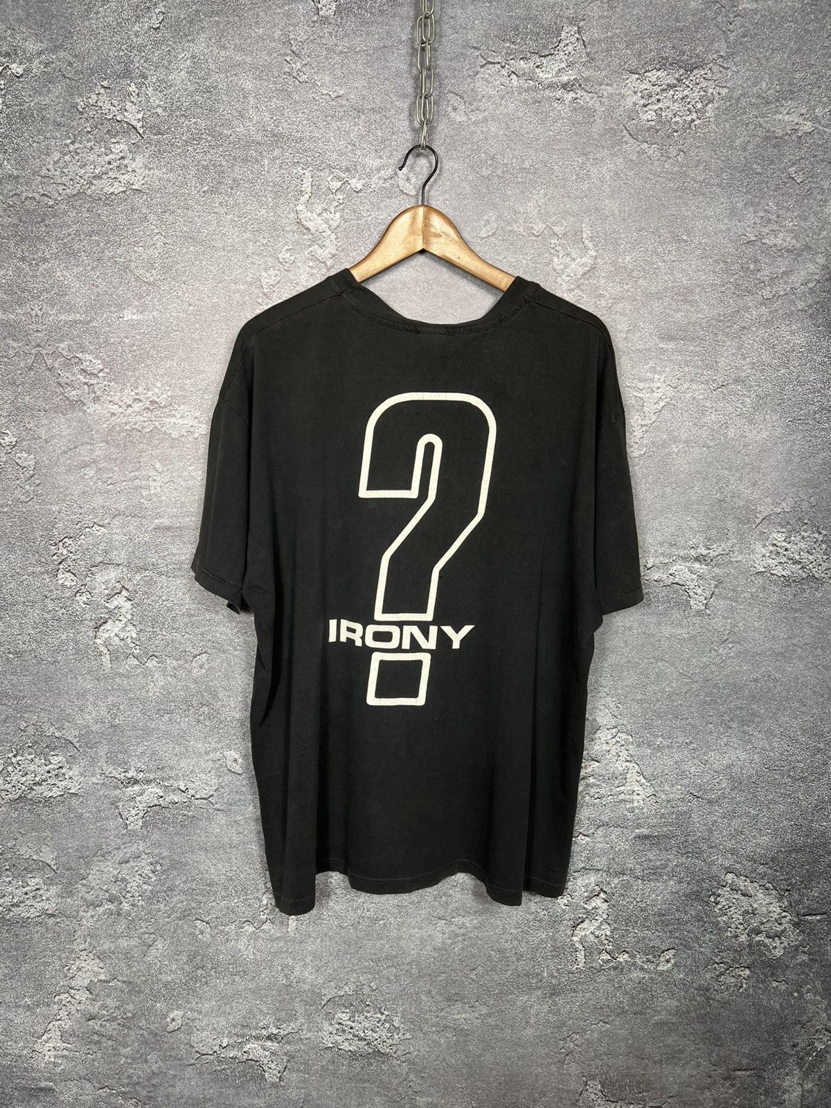 Band Tees 90's Therapy ? Irony Heavy Fucking Metal Tee Faded Size US XL / EU 56 / 4 - 2 Thumbnail