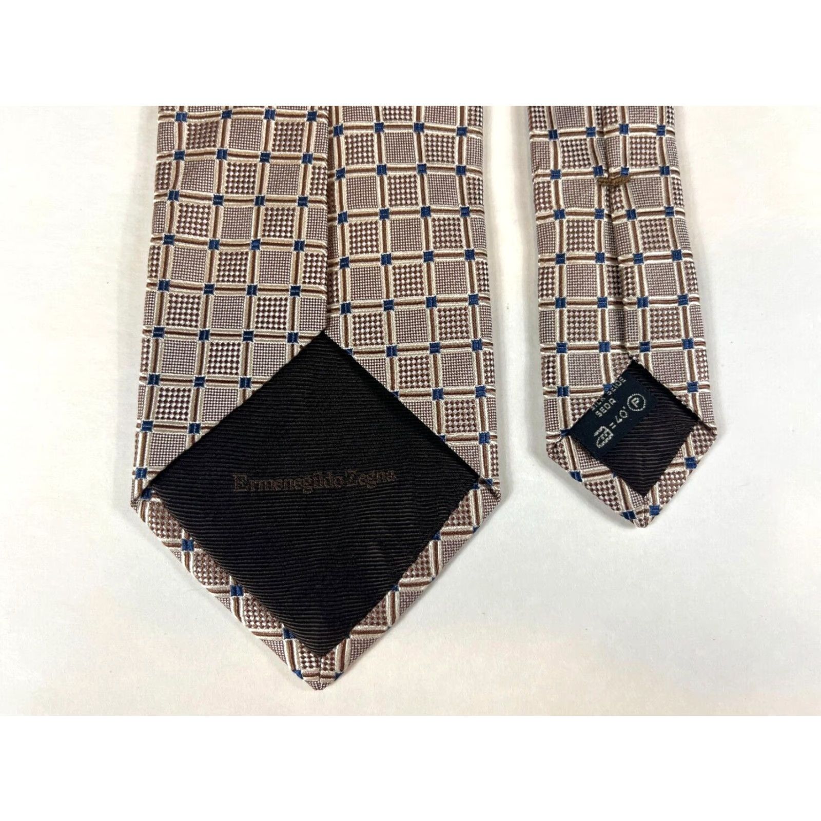 Ermenegildo Zegna Ermenegildo Zegna Tie Men's Silk Luxury Geometric Textured Multicolor Made in Italy Size ONE SIZE - 6 Thumbnail