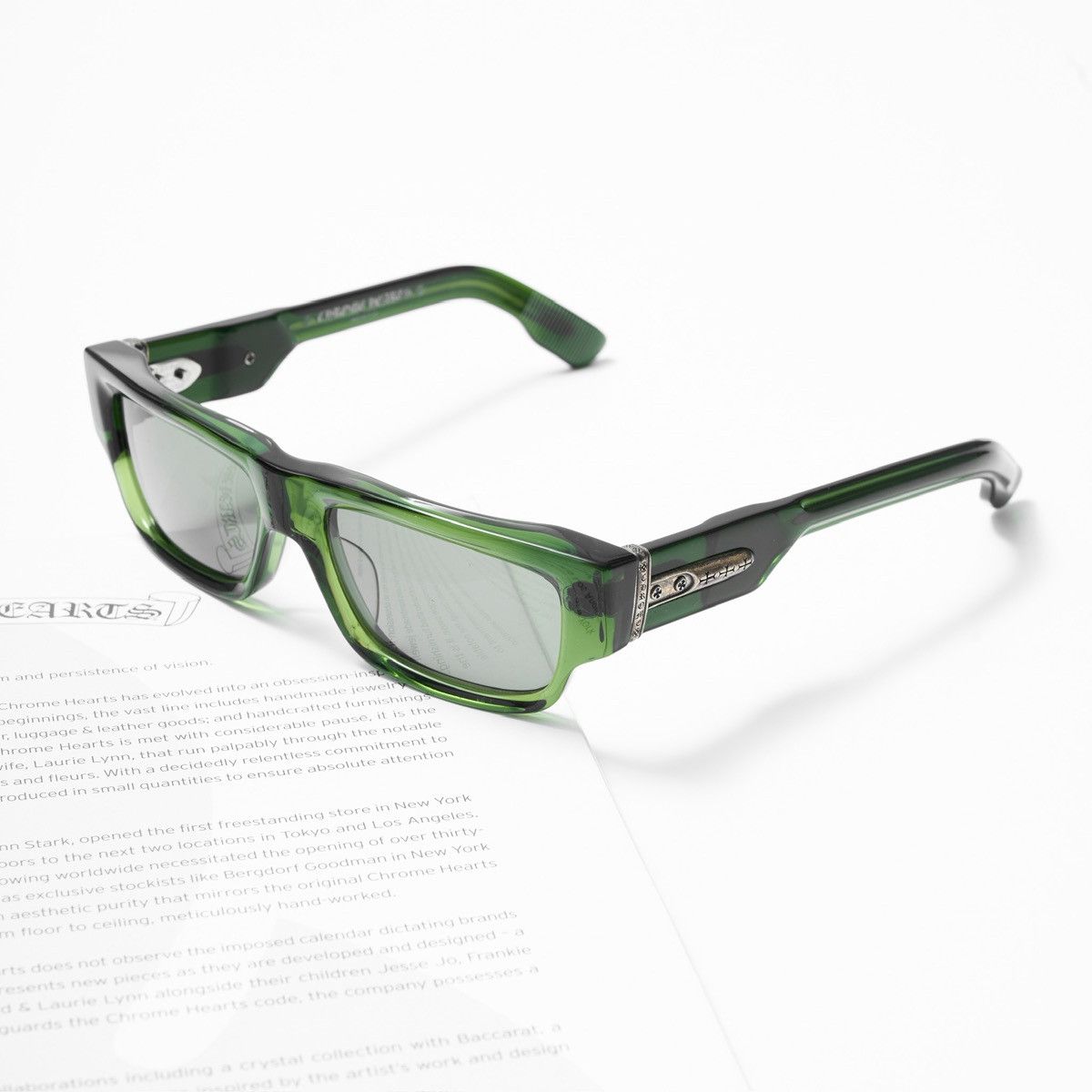 Chrome Hearts CHROME HEARTS GIRTH QUAKE DARK OLIVE SUNGLASSES Size ONE SIZE - 1 Thumbnail