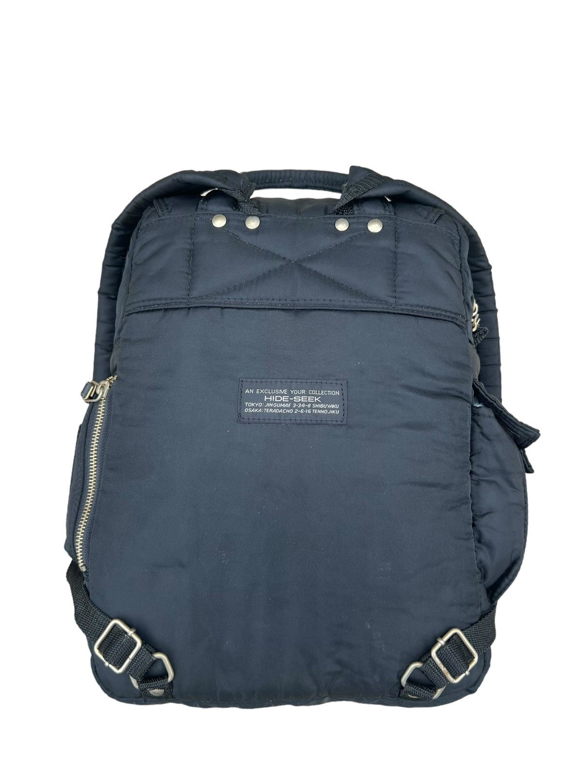 Vintage Vintage Hide & Seek Japan Nylon Tanker Backpack Bag Size ONE SIZE - 13 Thumbnail
