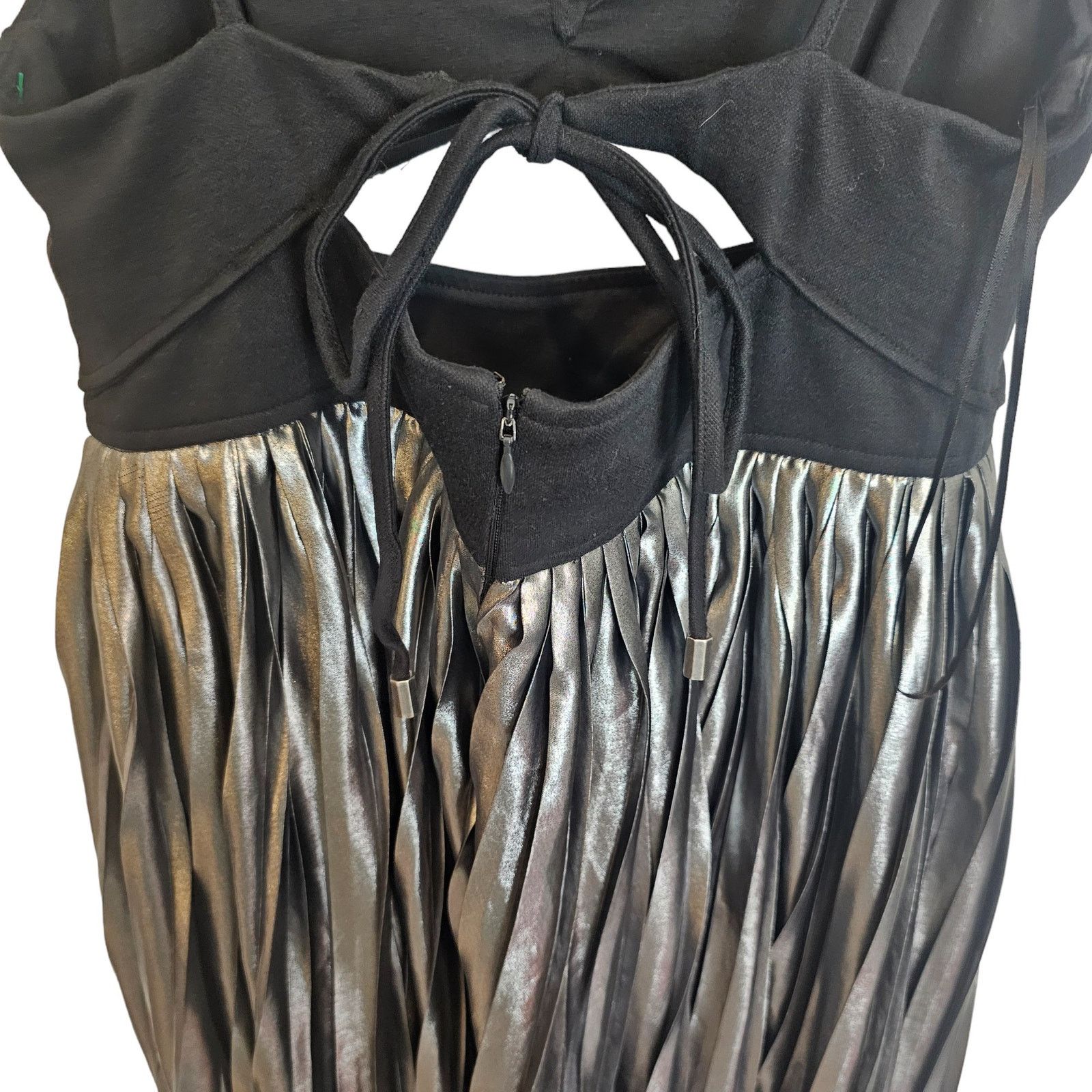 Free People Free People Metallic Piper Midi Dress Pleated Holiday S Size S / US 4 / IT 40 - 13 Thumbnail