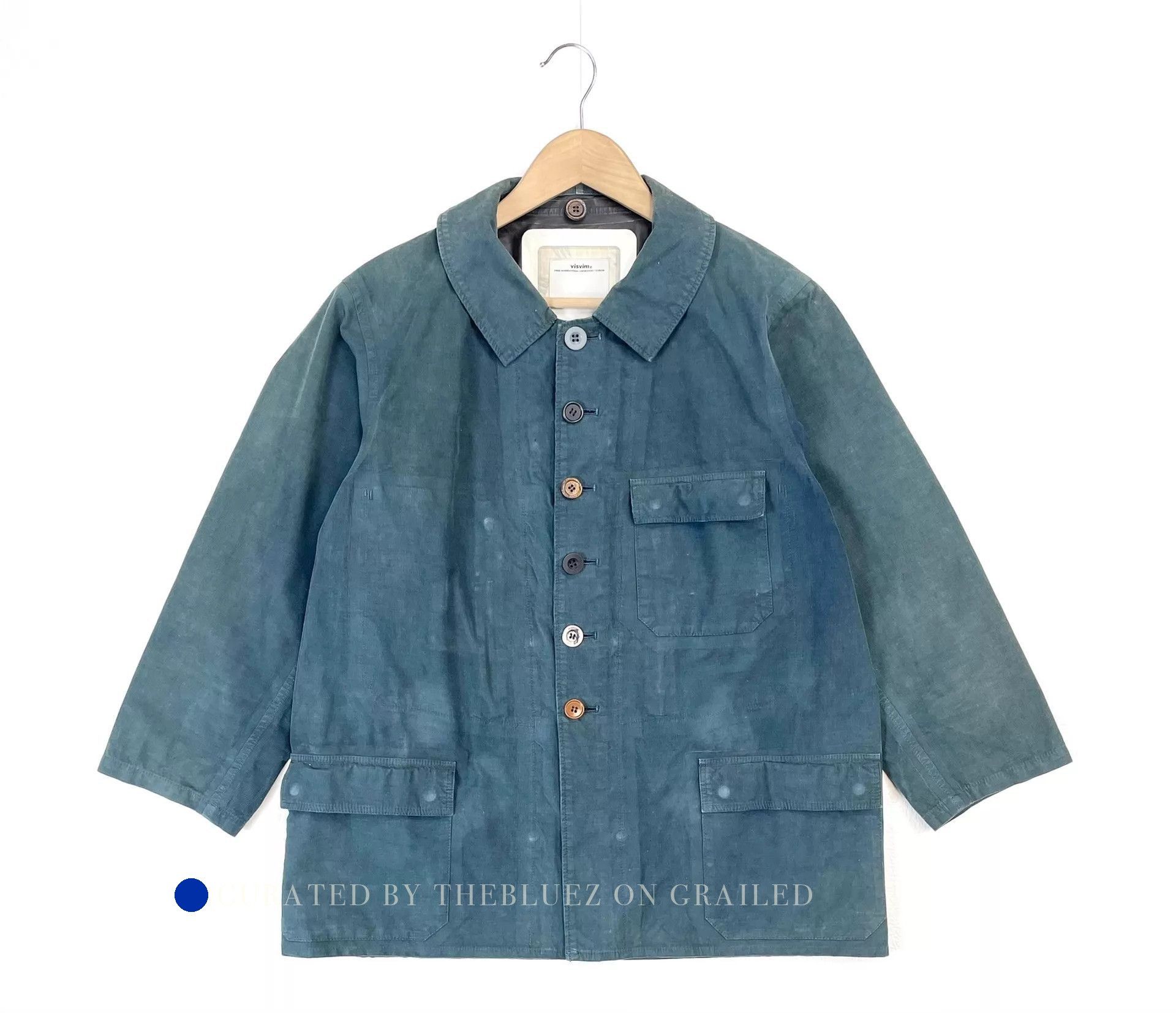 Visvim GORE-TEX Blue Work Jacket - Size S Size US S / EU 44-46 / 1 - 1 Thumbnail