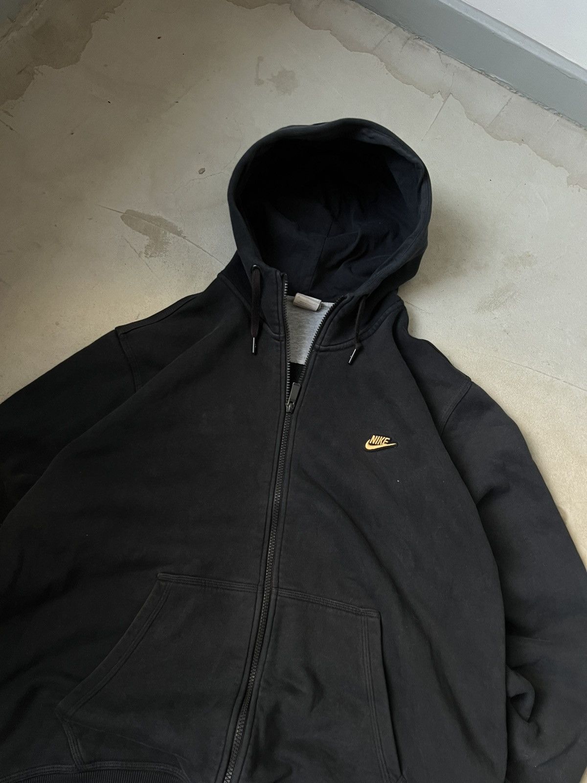 Nike × Vintage Vintage Nike zip hoodie rap oversize hoodie big logo Size US XL / EU 56 / 4 - 4 Thumbnail