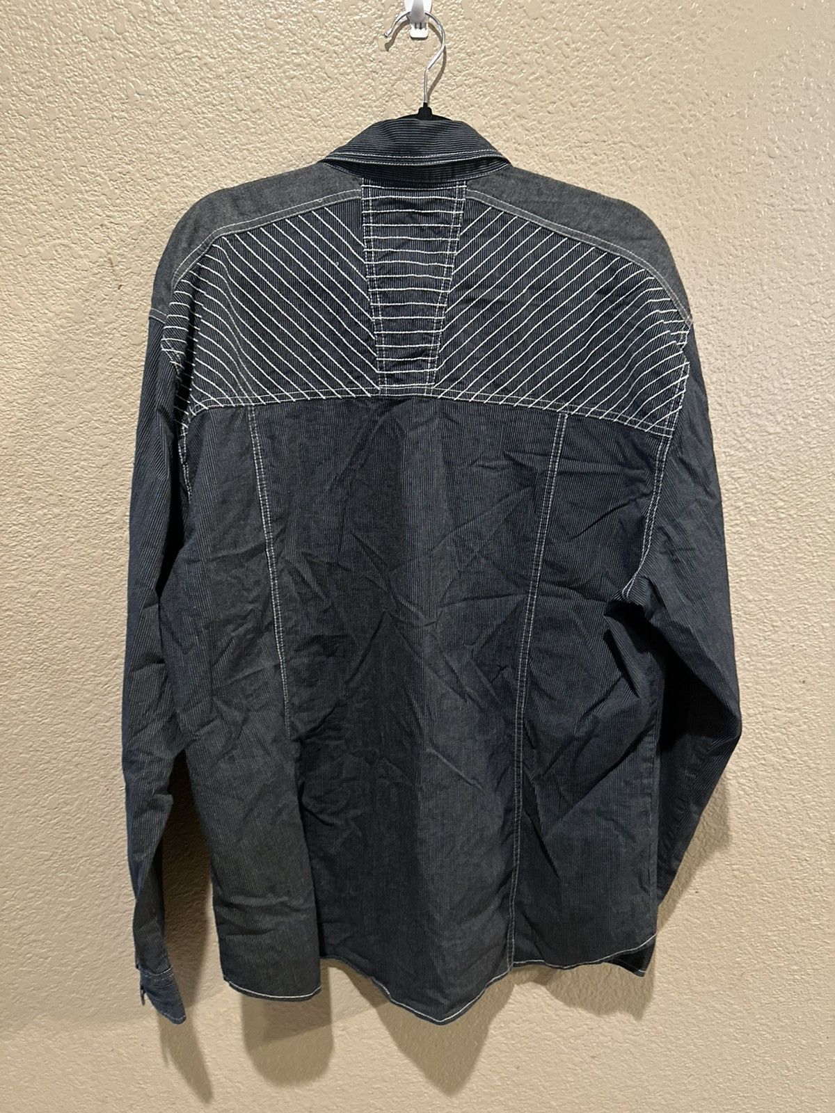 Affliction Black pinstripe Affliction button up long sleeve Size US L / EU 52-54 / 3 - 8 Thumbnail