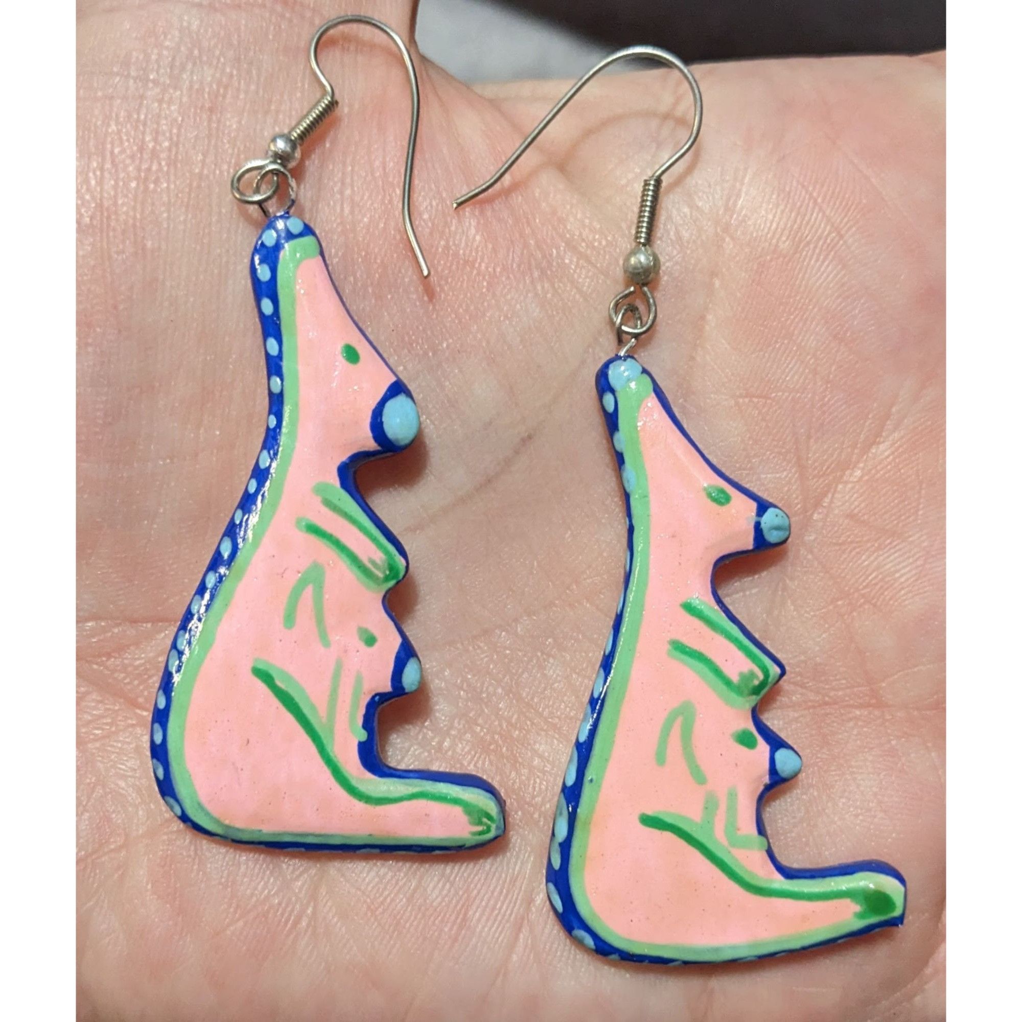 Other Vintage 90s Hand Painted Australian Kangaroo Earrings Size ONE SIZE - 6 Thumbnail