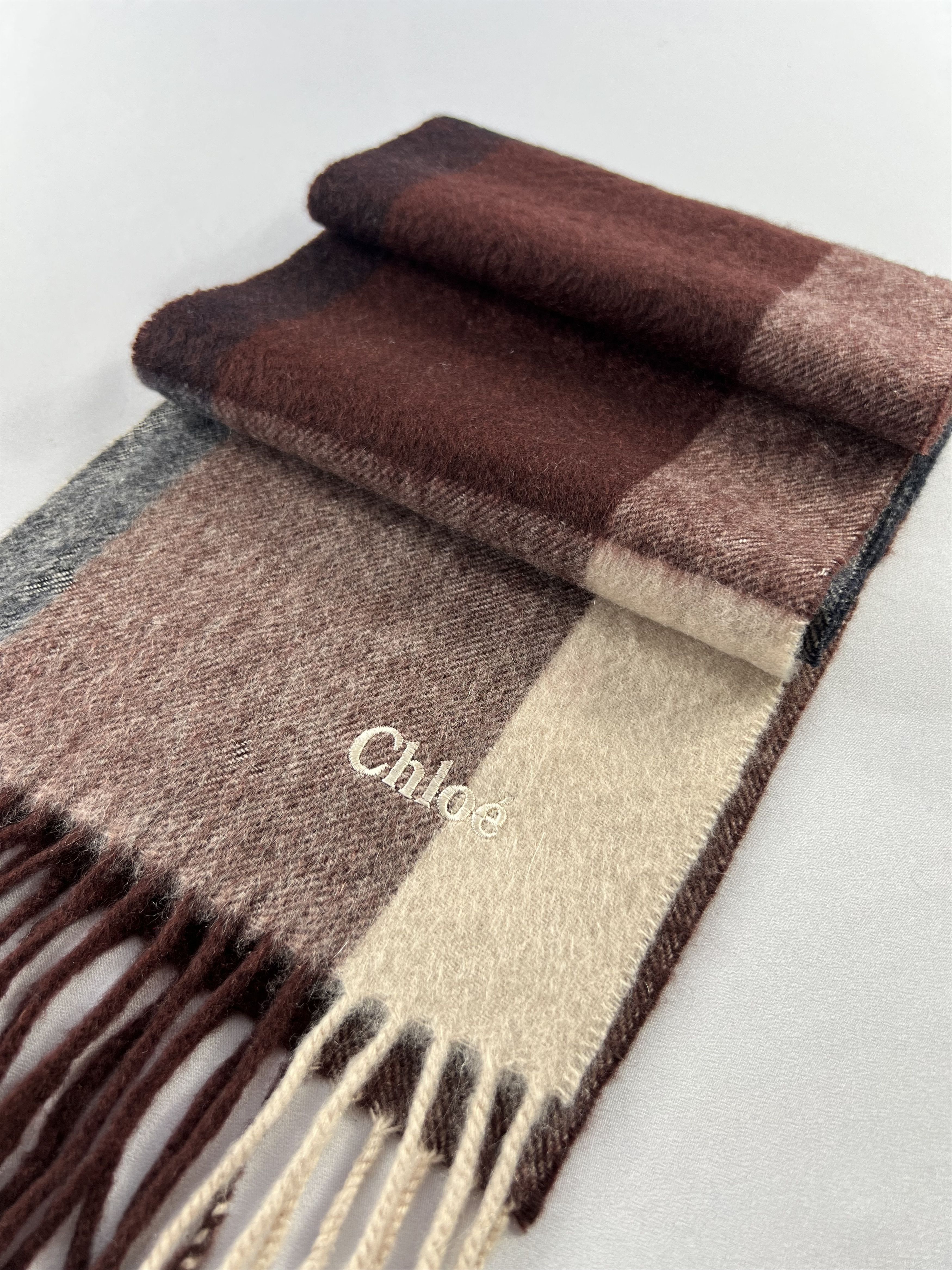 Chloe Chloe Cashmere Scarf / Muffler / Neckwear P971 Size ONE SIZE - 2 Thumbnail
