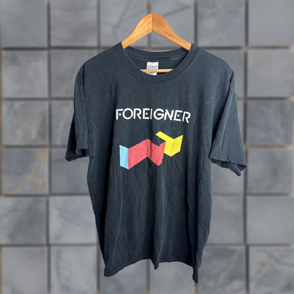 Gildan VINTAGE? Foreigner Tour Shirt Mens Large Black Gildan World 2006 Band Graphic Tee Size US L / EU 52-54 / 3 - 1 Thumbnail