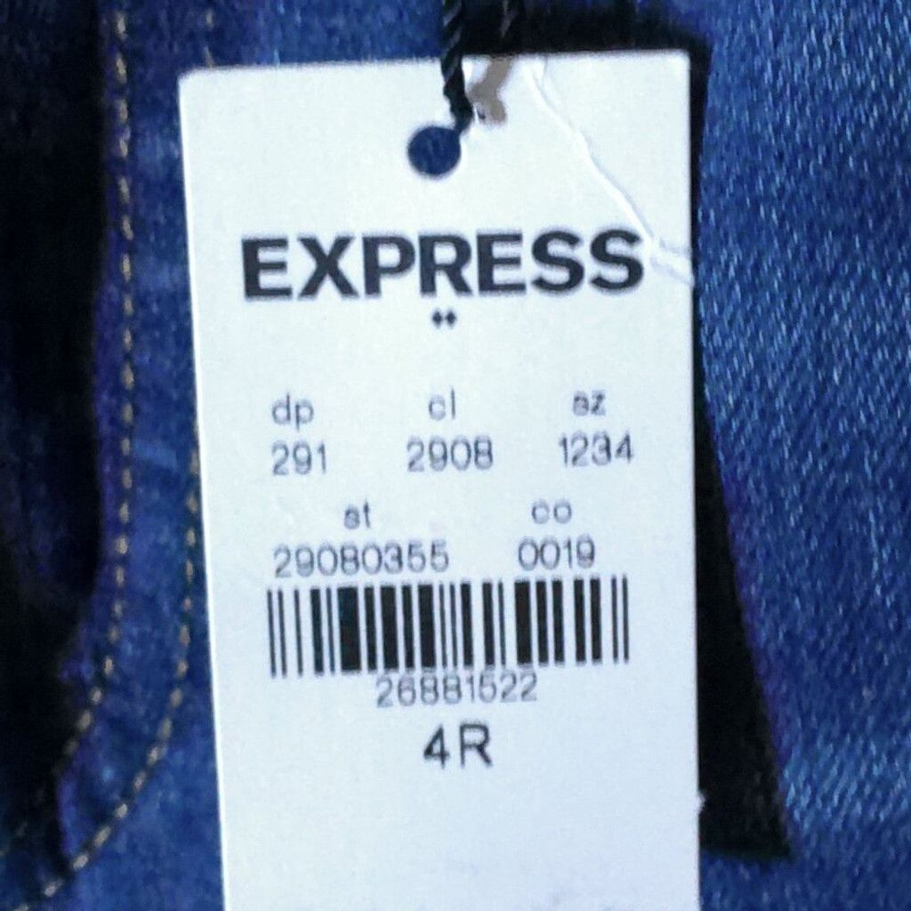 Express Express High Rise Straight Leg Jeans Size 27" / US 4 / IT 40 - 3 Thumbnail