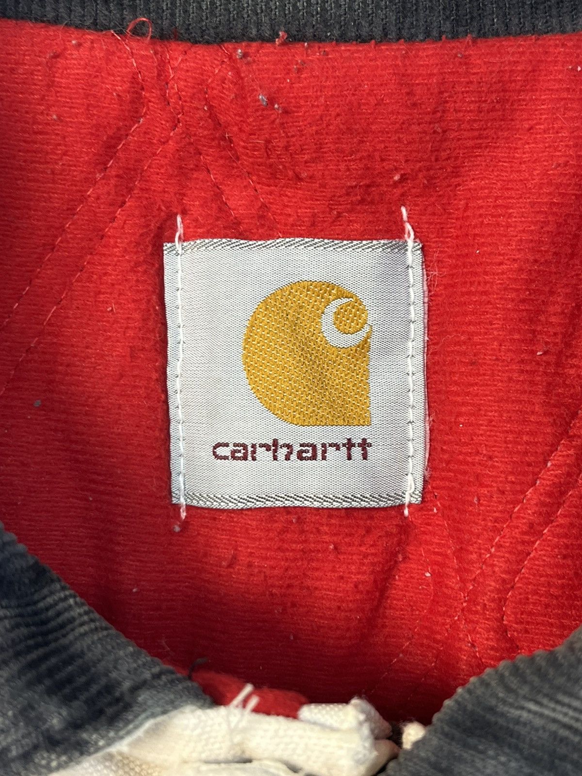 Carhartt VINTAGE CARHARTT White Bomber Jacket Custom Skeleton Size US L / EU 52-54 / 3 - 10 Thumbnail