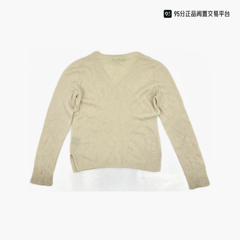 Loro Piana Loro Piana Solid V-Neck Knit Sweater Size US L / EU 52-54 / 3 - 1 Thumbnail