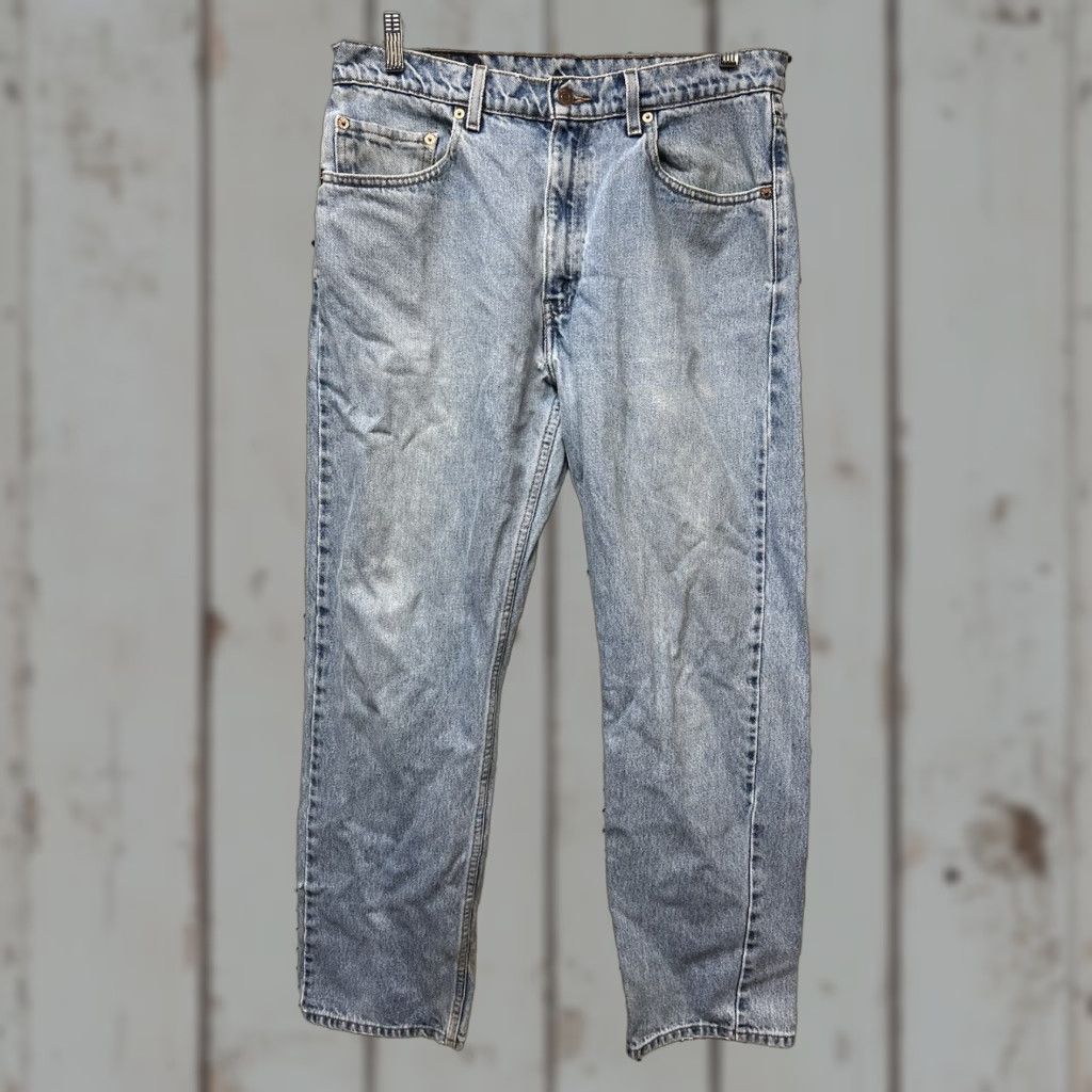 Levi's VINTAGE Levi's Jeans Mens 32x30 Blue 505 Regular Fit Straight Leg Distressed Size US 32 / EU 48 - 1 Thumbnail