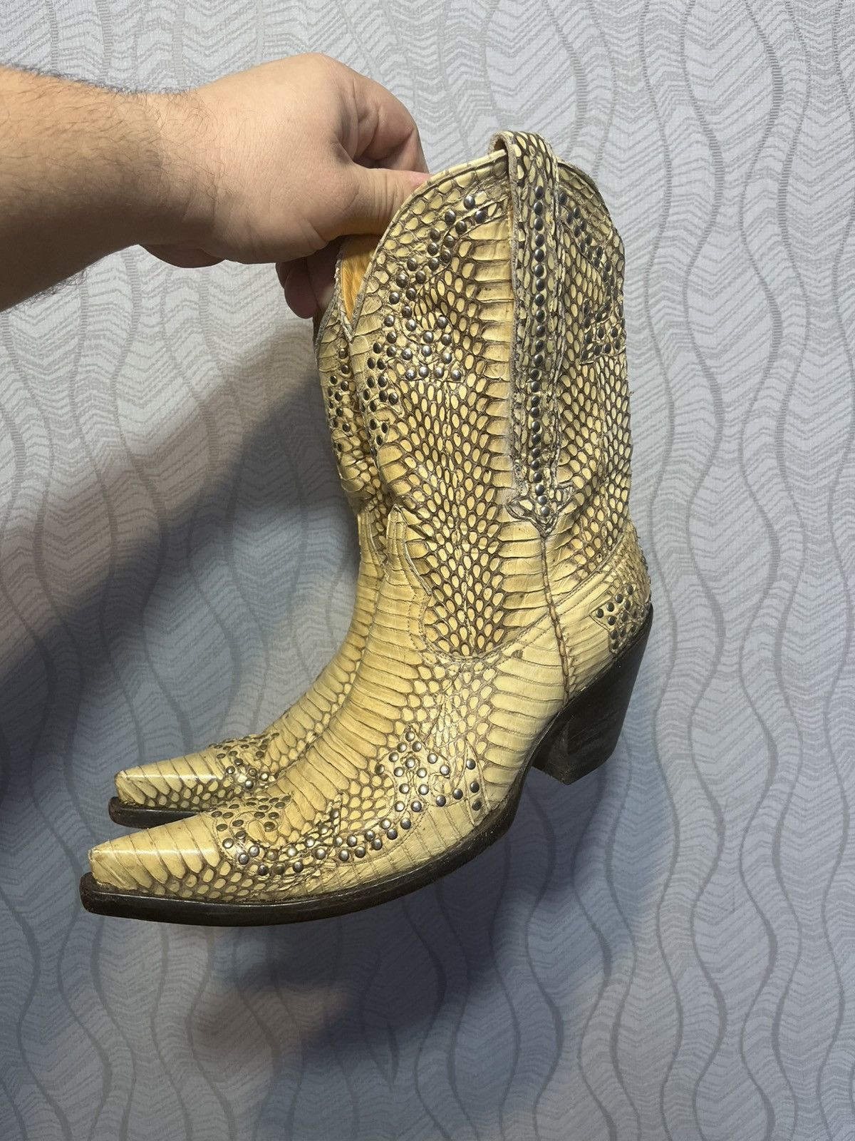 Old Gringo RARE Mexicana Old Gringo Collection Snakeskin Western Boots Size US 8.5 / IT 38.5 - 2 Thumbnail
