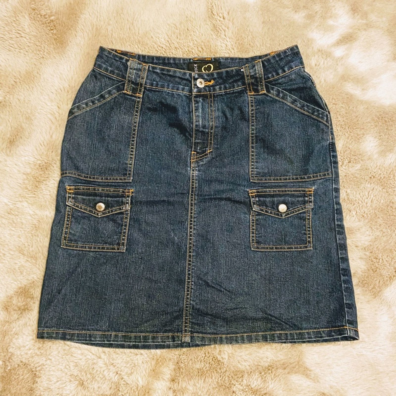 Other Q Quick Pencil Jean Skirt Size 3 Size 26" / US 2 / IT 38 - 1 Thumbnail