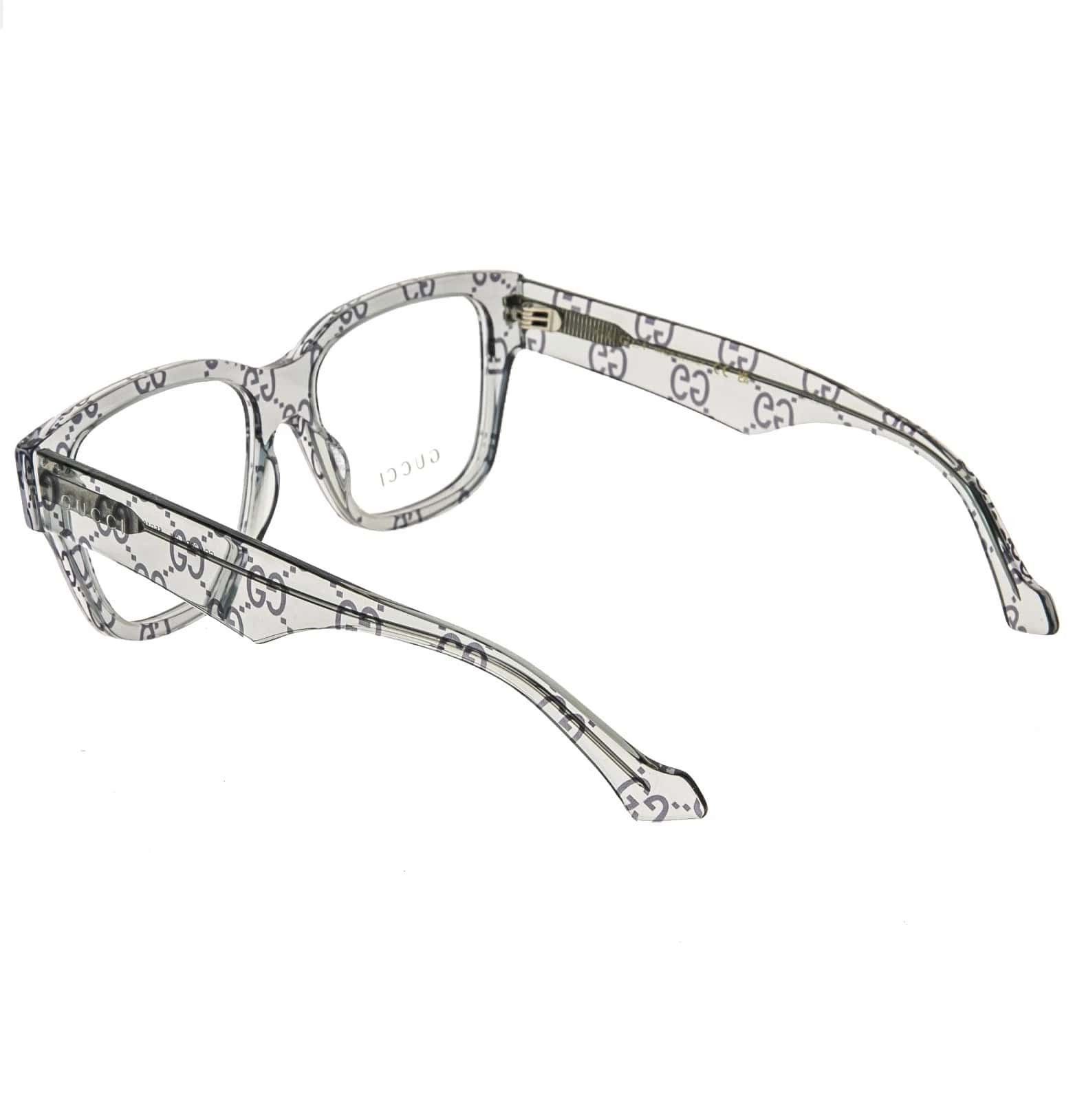 Gucci GUCCI GG1428O 1428 GG Monogram Print Unisex Eyeglasses 011 Size ONE SIZE - 3 Thumbnail