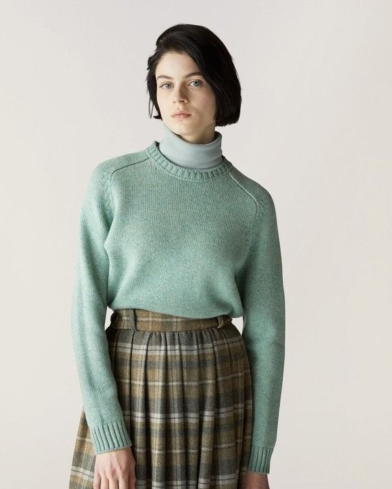 Loro Piana o1srvl11e0824 Parksville Crewneck Sweater in Mint Green Size M / US 6-8 / IT 42-44 - 4 Thumbnail