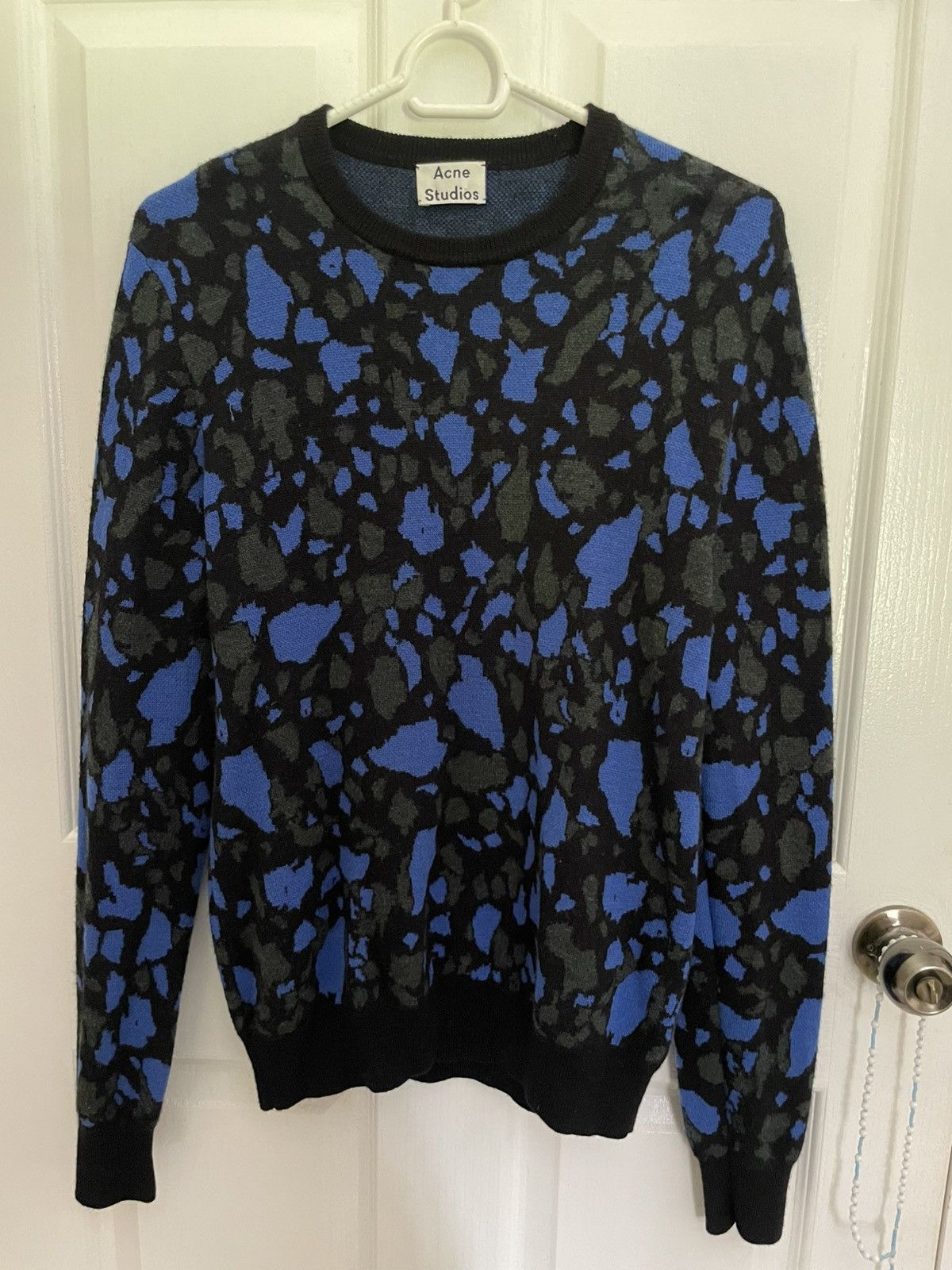 Acne Studios Acne Studios Camo Jaquard wool knit sweater Size US M / EU 48-50 / 2 - 1 Thumbnail