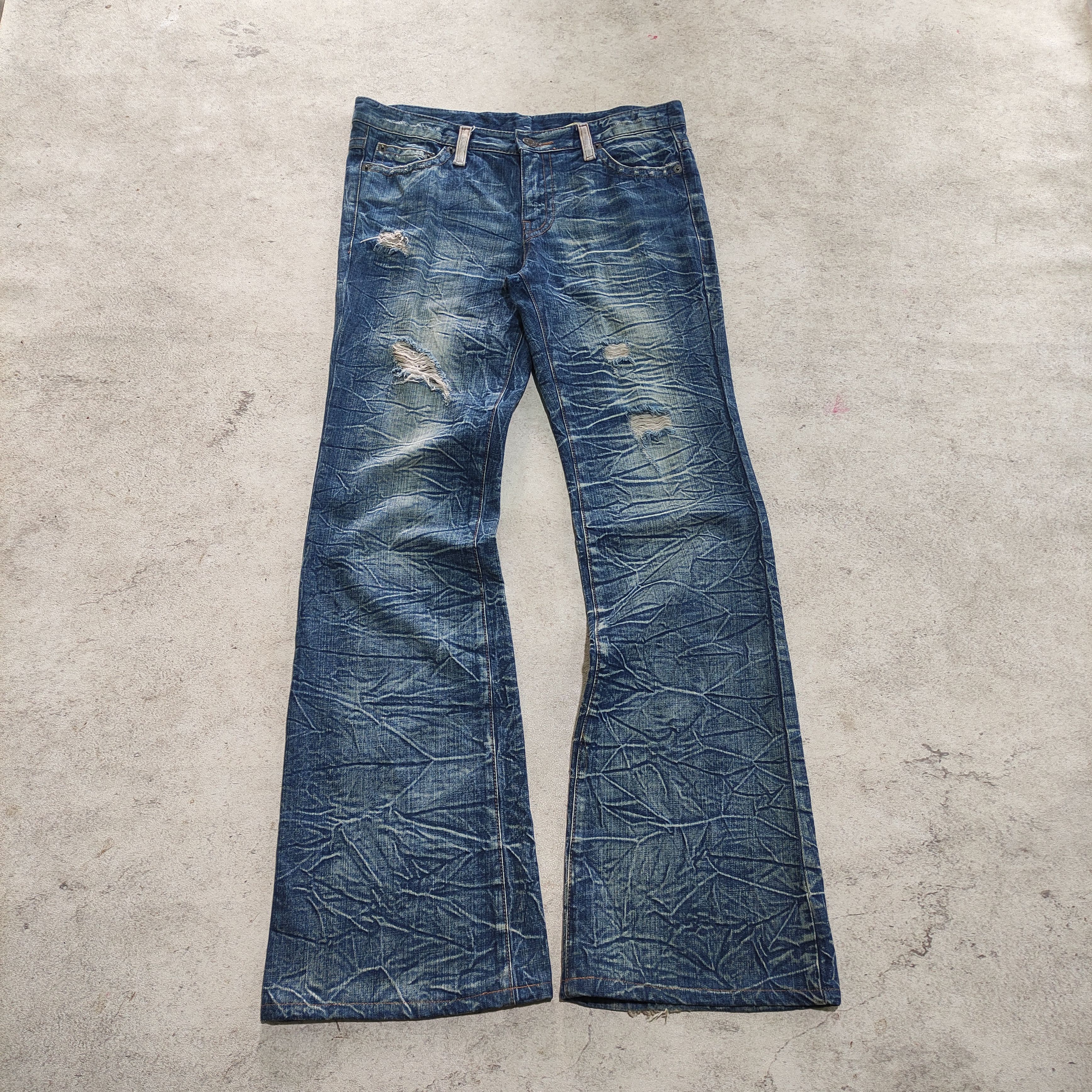 Tornado Mart 2000s Tornado Mart Tribal Flare Jeans | Grailed