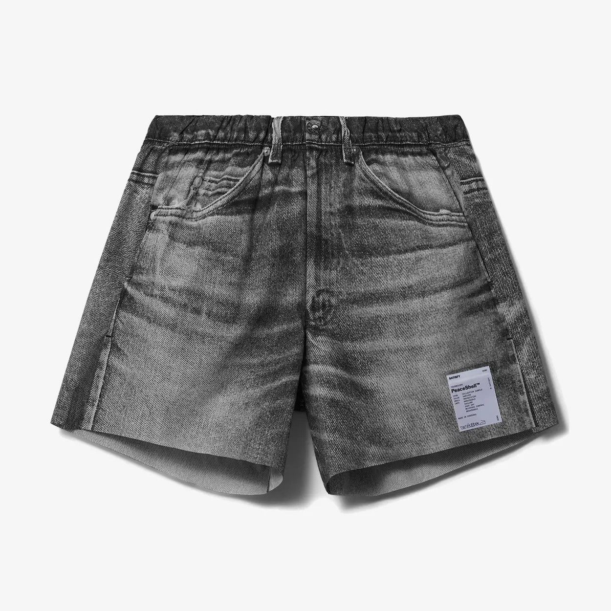 Pre-owned Satisfy Running 5" Peaceshell Shorts In Black