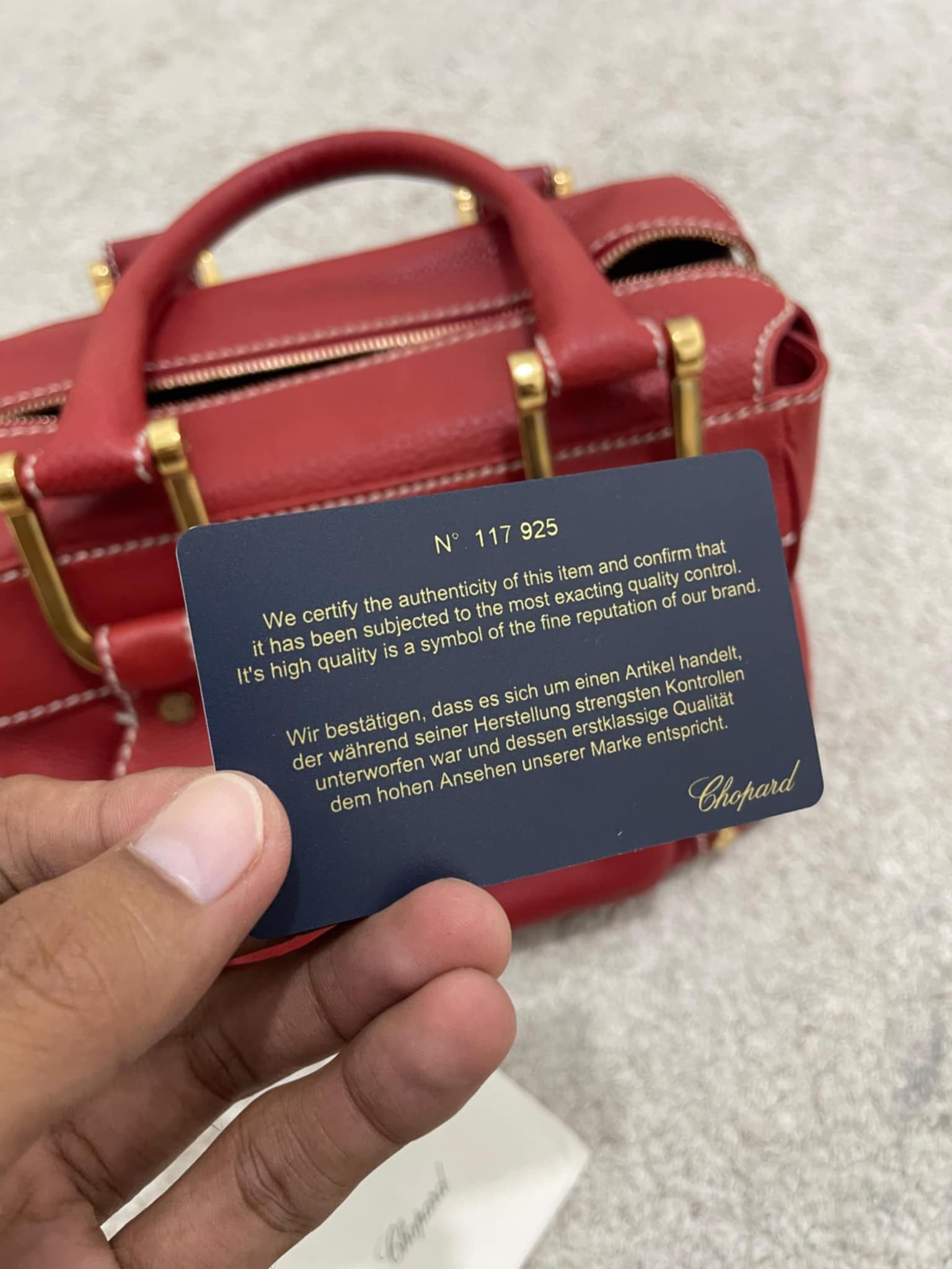 Chopard Chopard red leather handbag 150 th anniversary Size ONE SIZE - 7 Thumbnail