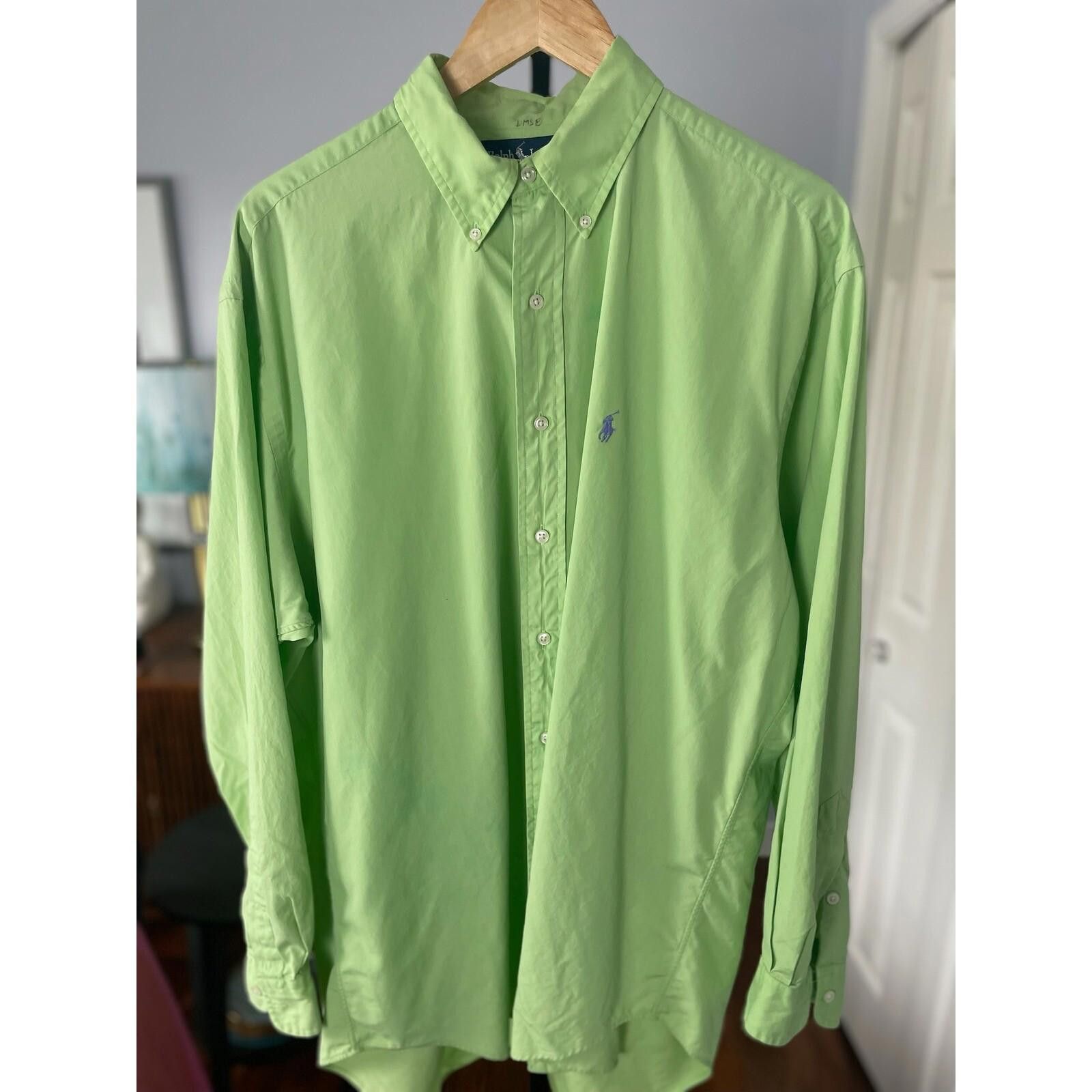 Polo Ralph Lauren Ralph Lauren Blake Cotton Button Down LS Green 90s L Size US L / EU 52-54 / 3 - 1 Thumbnail